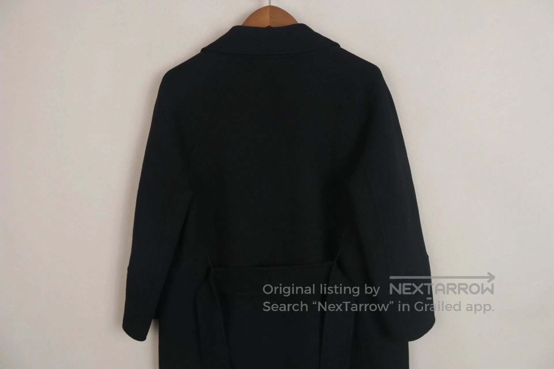Max Mara Max Mara Black Wool Mid-Length Coat. Size M / US 6-8 / IT 42-44 - 5 Thumbnail