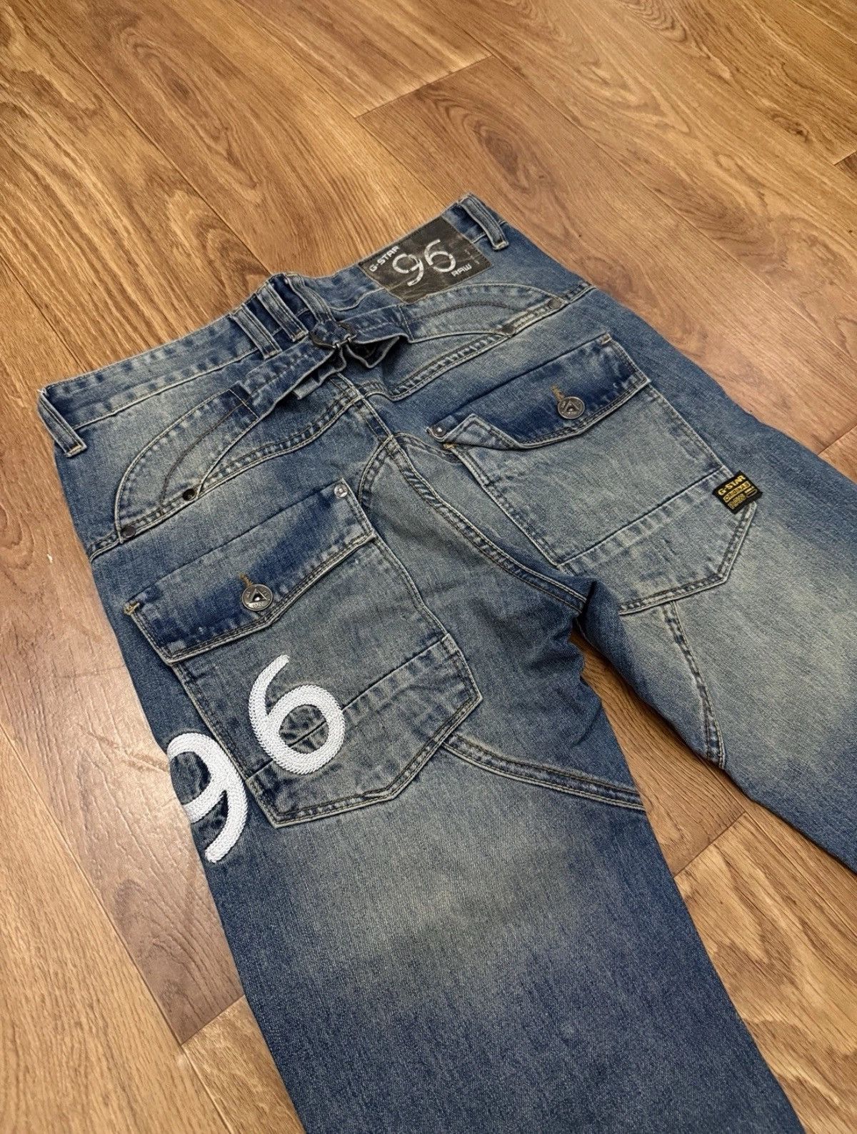 G-Star Vintage G-star Raw 3301 Jeans Big Logo Denim Pants Y2K Rap Size US 32 / EU 48 - 2 Thumbnail