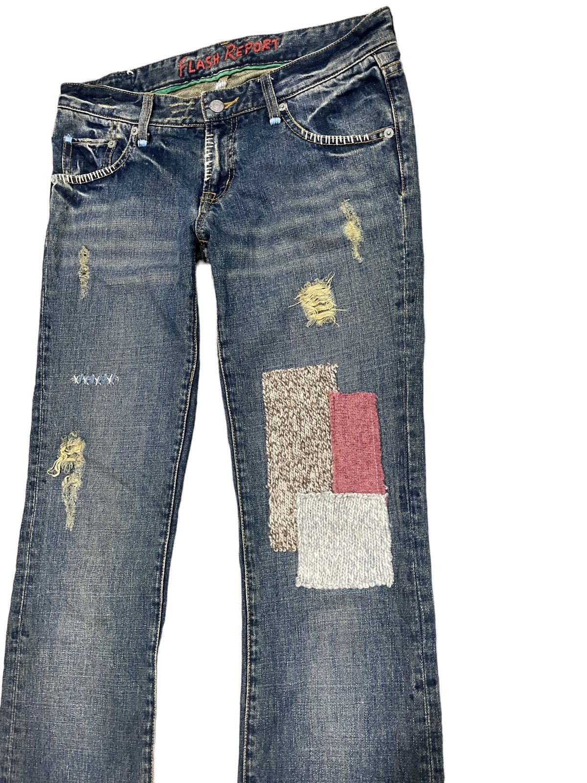 Japanese Brand RARE ! Vintage Flash Report Distressed Style Kapital Design Size US 32 / EU 48 - 6 Thumbnail