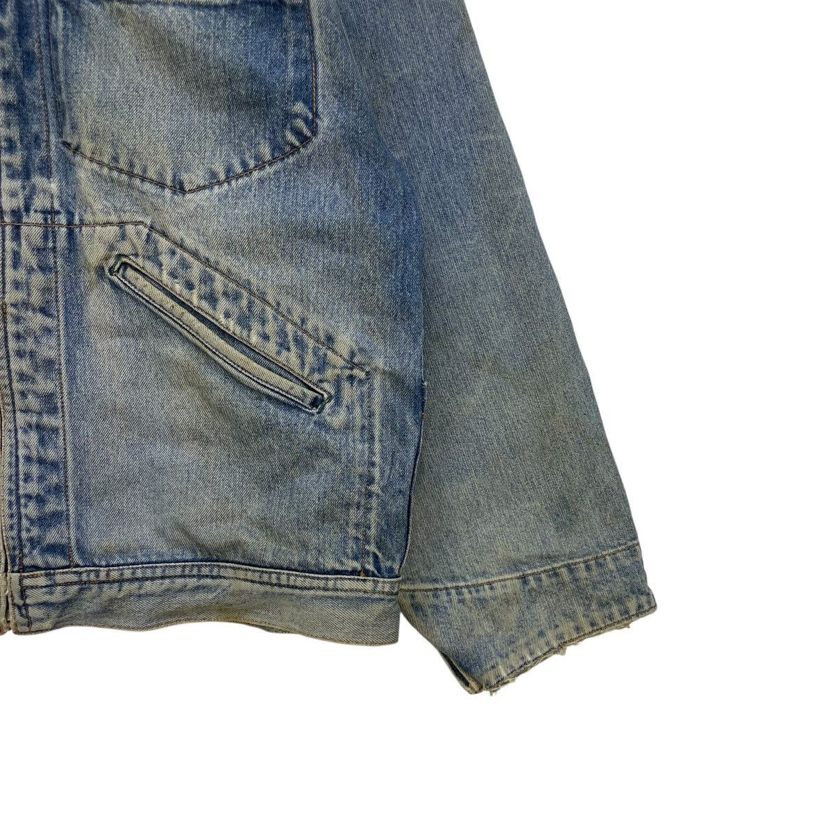 HOLLYWOOD RANCH MARKET × Vintage Vintage Distressed Sportwear Long Wearing Denim Trucker Size US M / EU 48-50 / 2 - 6 Thumbnail