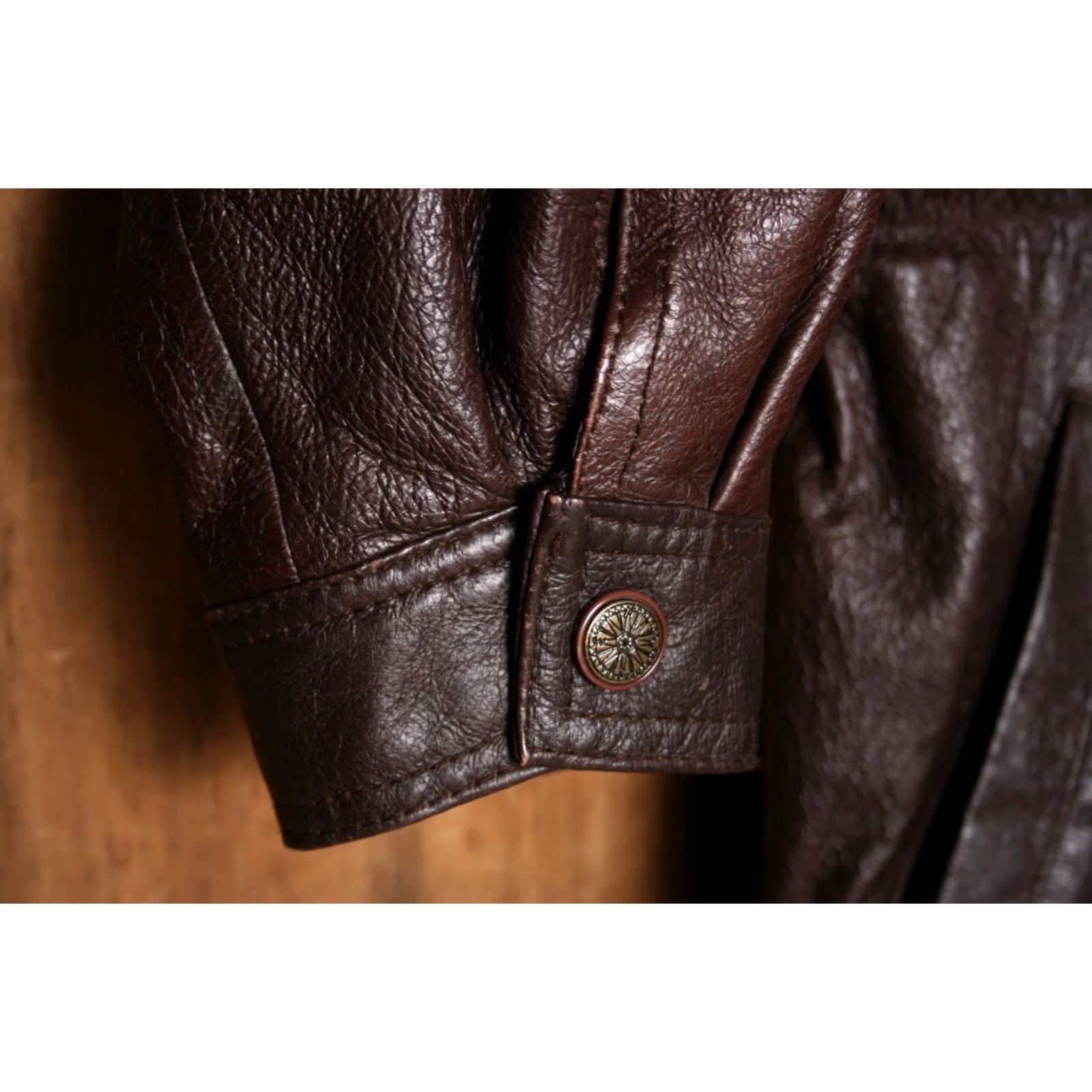 Vintage VINTAGE Wilsons Leather Parka Jacket Womens M Brown Solid Insulated Detachable Hood Faux Fur Lined Mid-Length 90s Style Mens Womens Size M / US 6-8 / IT 42-44 - 6 Thumbnail