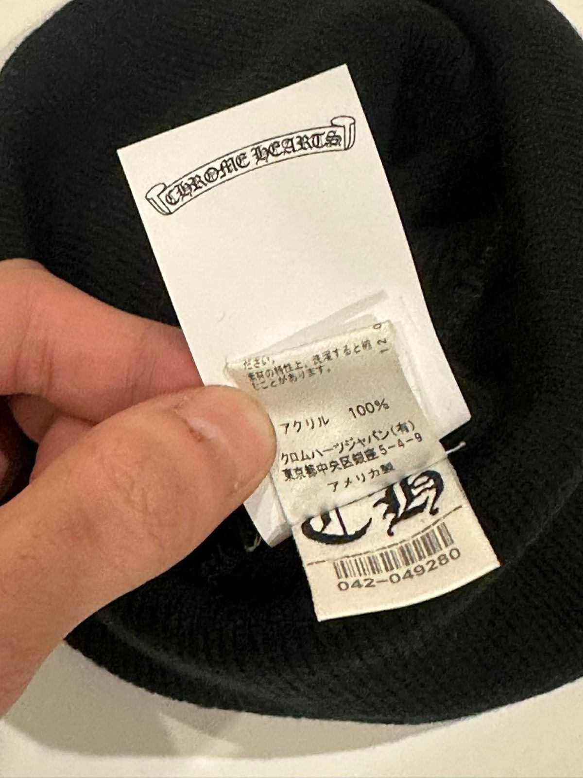 Chrome Hearts CHROME HEARTS HAT WATCH CAP ACRYLIC BLACK Size ONE SIZE - 6 Thumbnail