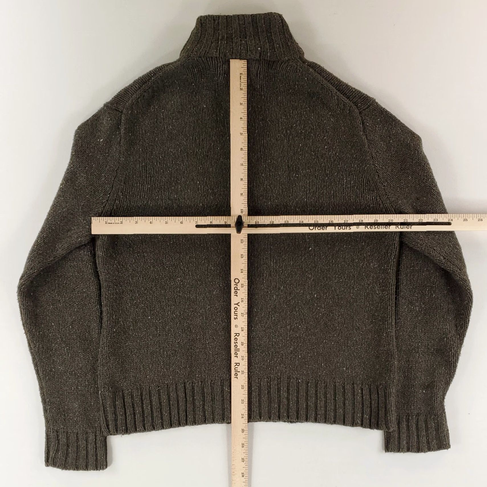 Polo Ralph Lauren Polo Ralph Lauren Sweater 1/4 Zip Cotton Acrylic Hemp Elbow Patch Green Mens M Shirt Pullover Green Mens M Size US M / EU 48-50 / 2 - 7 Thumbnail