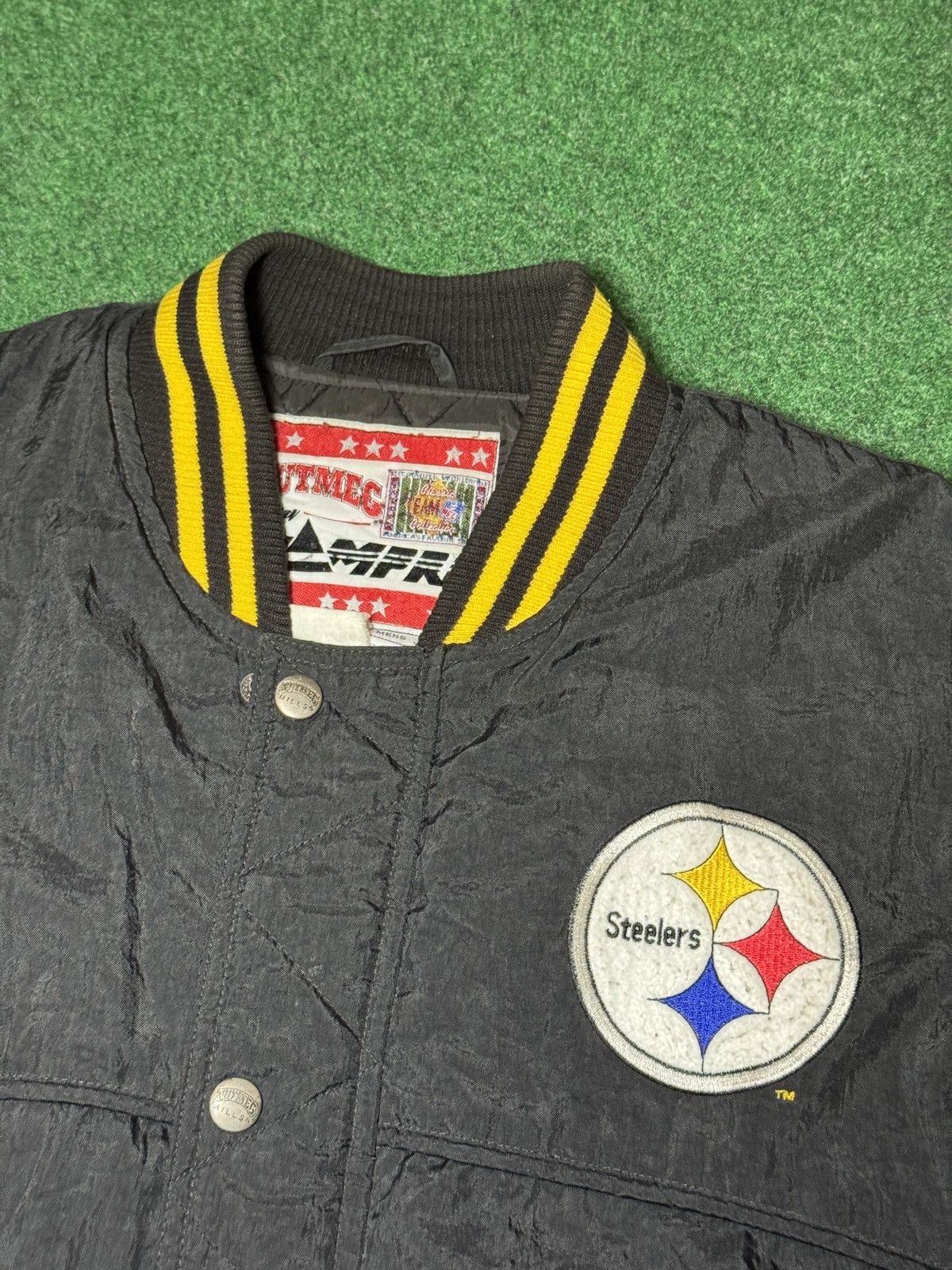 Nutmeg Vintage 90s Pittsburgh Steelers Nutmeg Starter Retro Jacket Size US XL / EU 56 / 4 - 4 Thumbnail
