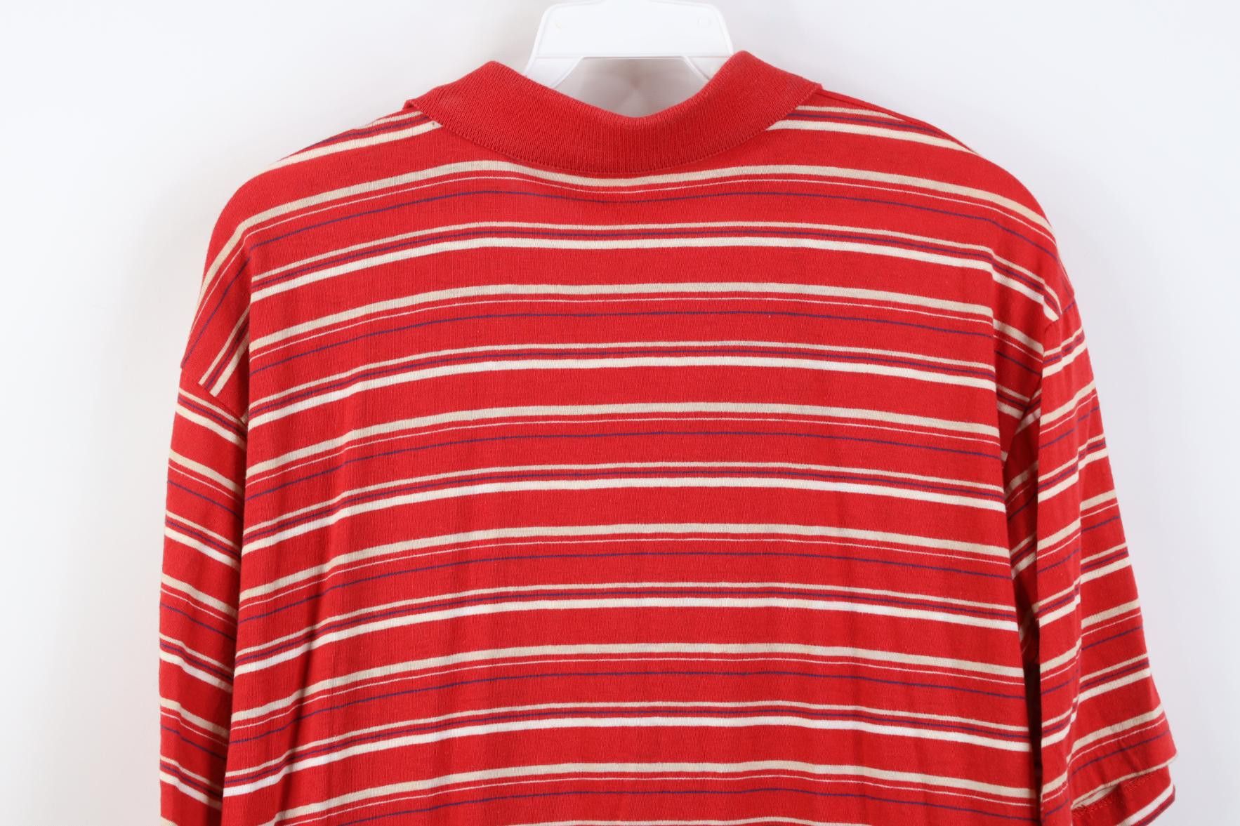 Vintage Vintage 70s 80s Streetwear Block Knit Golf Polo Shirt Red Size US L / EU 52-54 / 3 - 14 Thumbnail