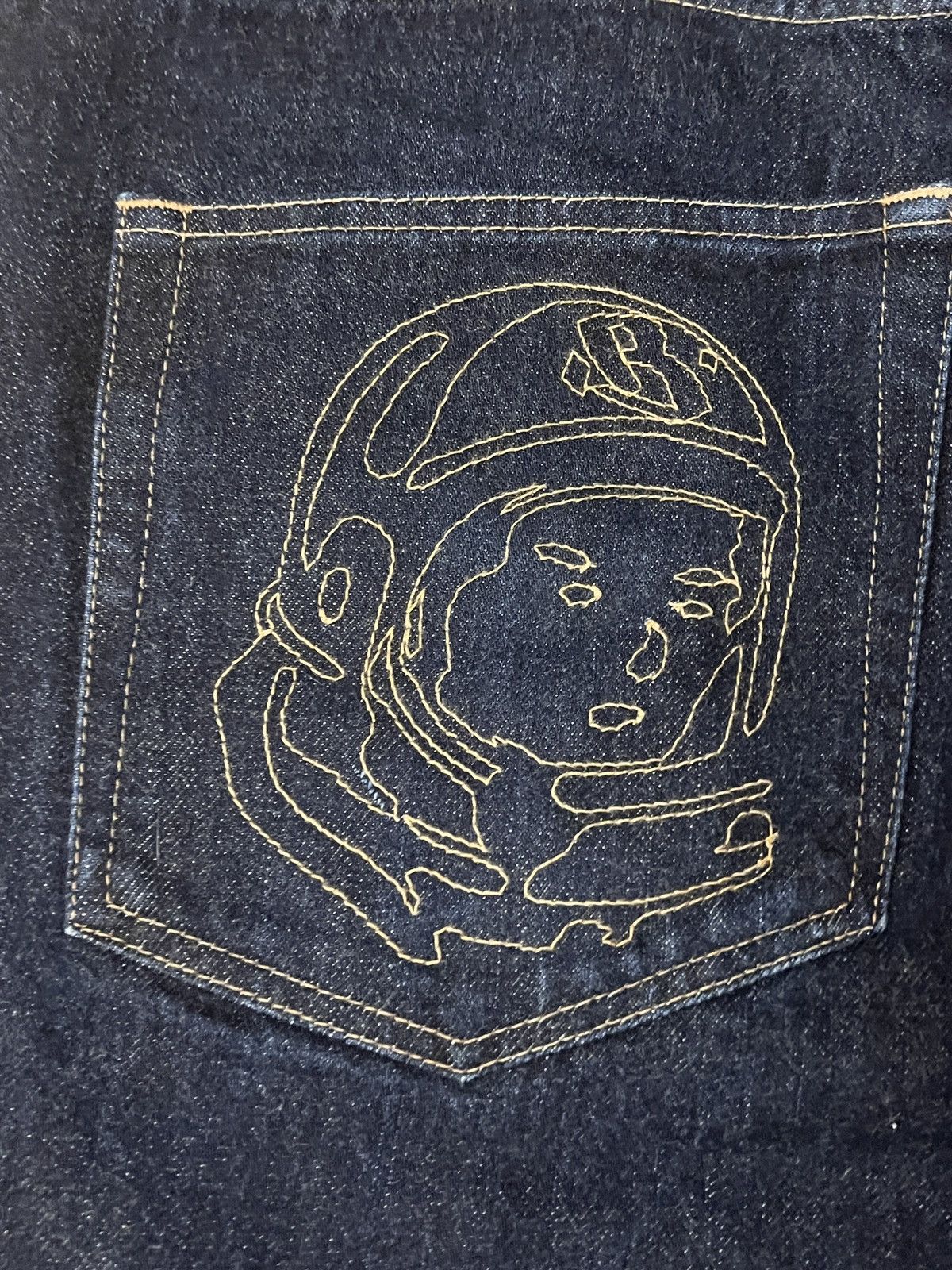 Billionaire Boys Club × Japanese Brand BBC Jeans outlined embroidered astronaut man Size US 34 / EU 50 - 3 Thumbnail