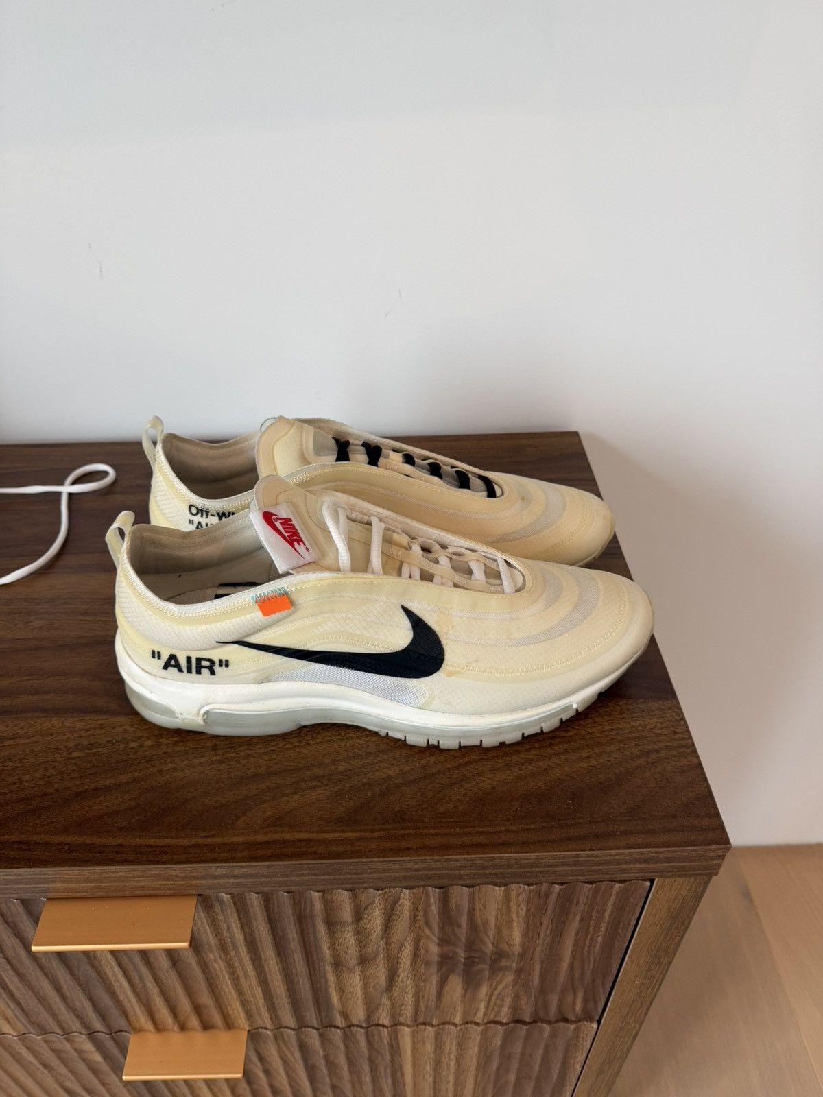 Nike × Off-White Off White “The 10” Air Max 97s Size US 11.5 / EU 44-45 - 4 Thumbnail