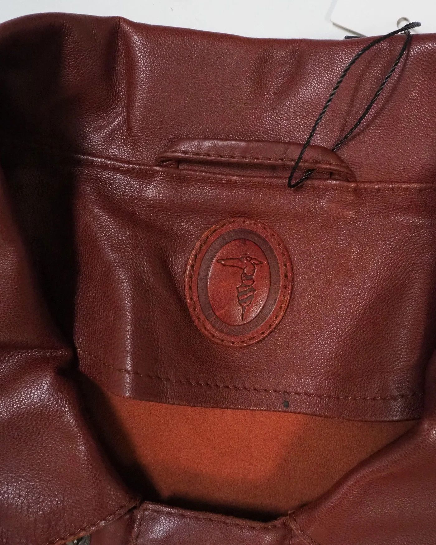 Trussardi Men's Trussardi Lightweight Leather Bomber Jacket $1155 Size US M / EU 48-50 / 2 - 6 Thumbnail