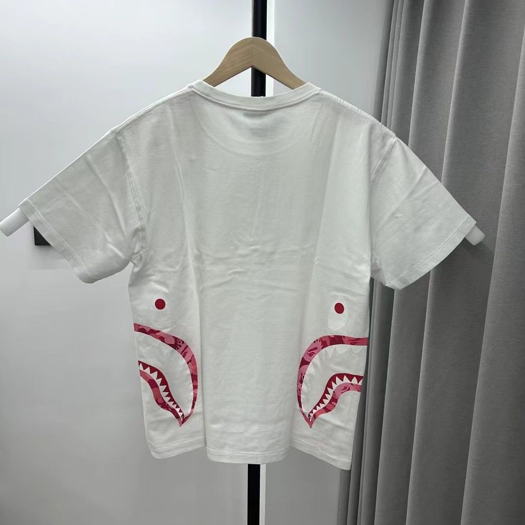 Bape FIRE CAMO SIDE SHARK TEE Size US L / EU 52-54 / 3 - 2 Thumbnail