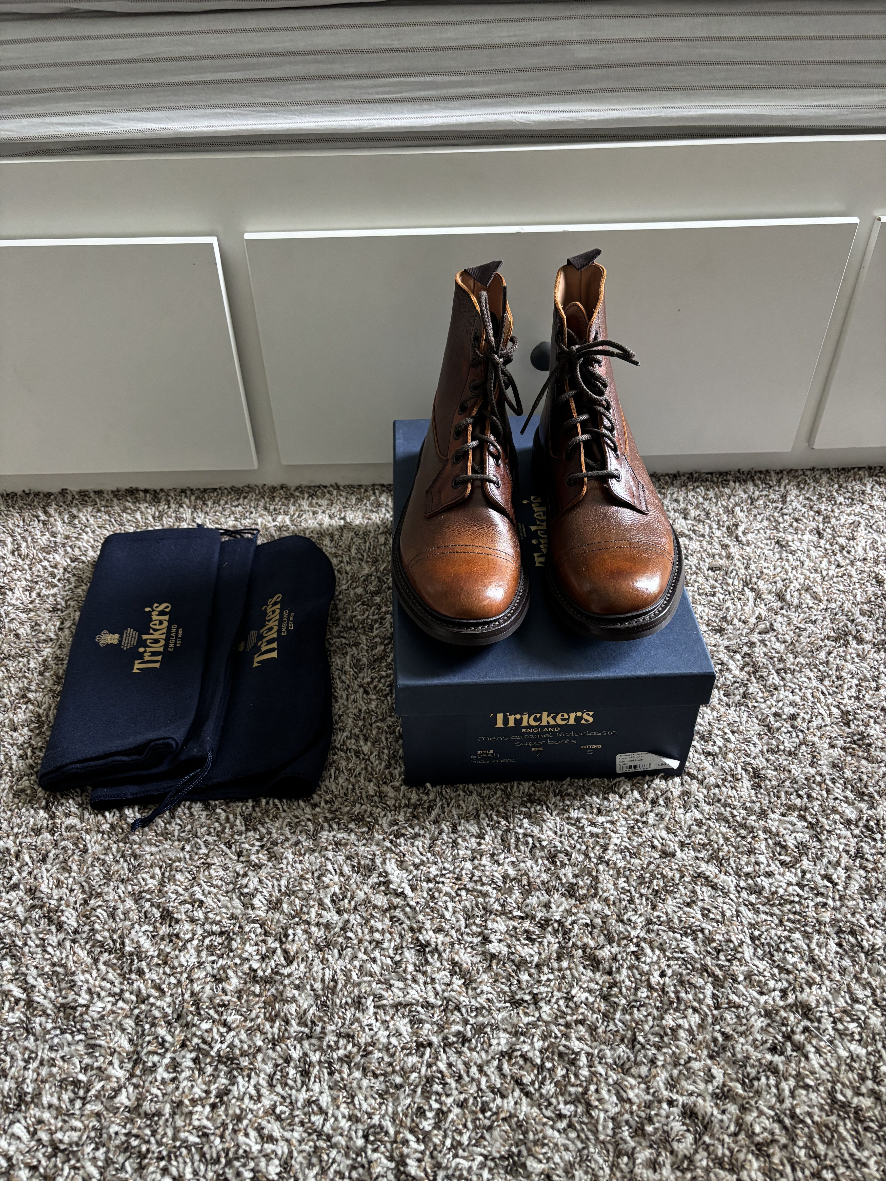Tricker's Trickers Grassmere Country Boot - Caramel Kudu - Size 7 Size US 8 / EU 41 - 2 Thumbnail