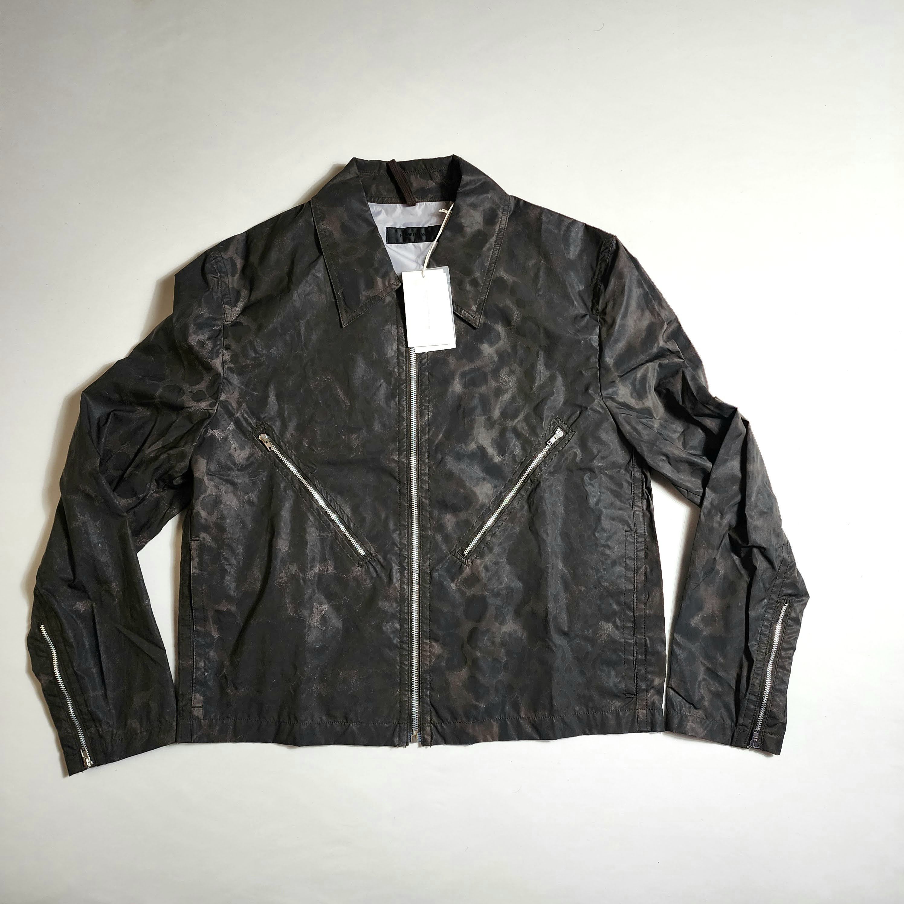 Helmut Lang Reflective Leopard Zip Jacket | Grailed
