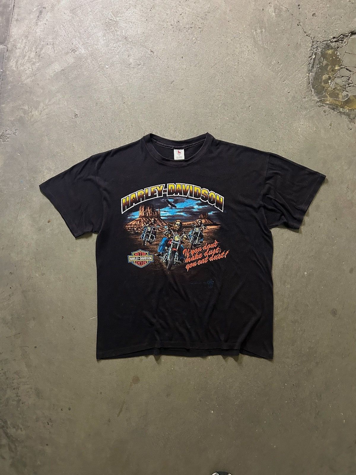 Harley Davidson Harley Davidson 1987 “Eat Dust” shirt Size US XXL / EU 58 / 5 - 1 Thumbnail