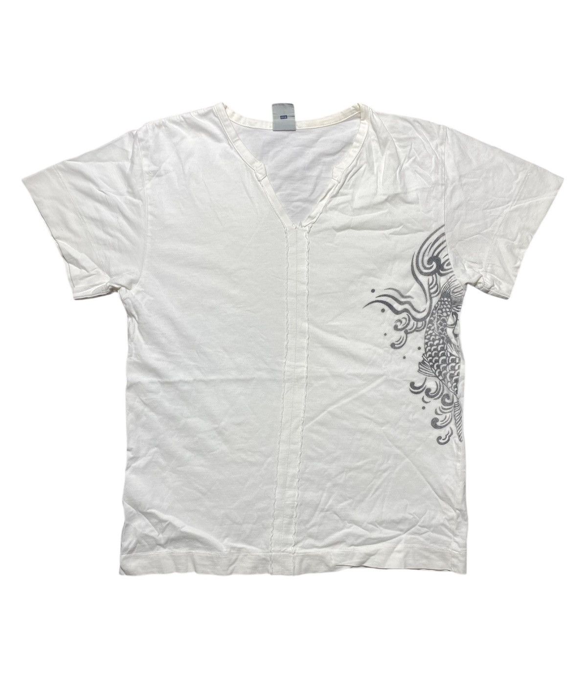 PPFM VINTAGE PPFM WHITE TSHIRT FISH DRAGON GRAPHIC Size US S / EU 44-46 / 1 - 2 Thumbnail