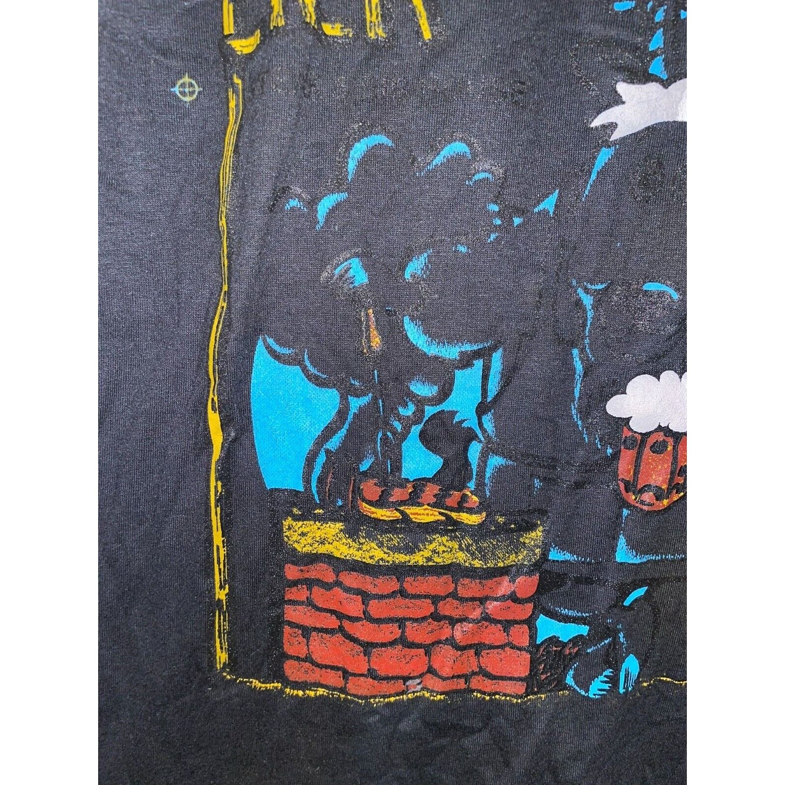 Jerzees Vintage Beer Shirt Goat Lick Lake Tahoe Test Print Tee 90s M Size US M / EU 48-50 / 2 - 5 Thumbnail