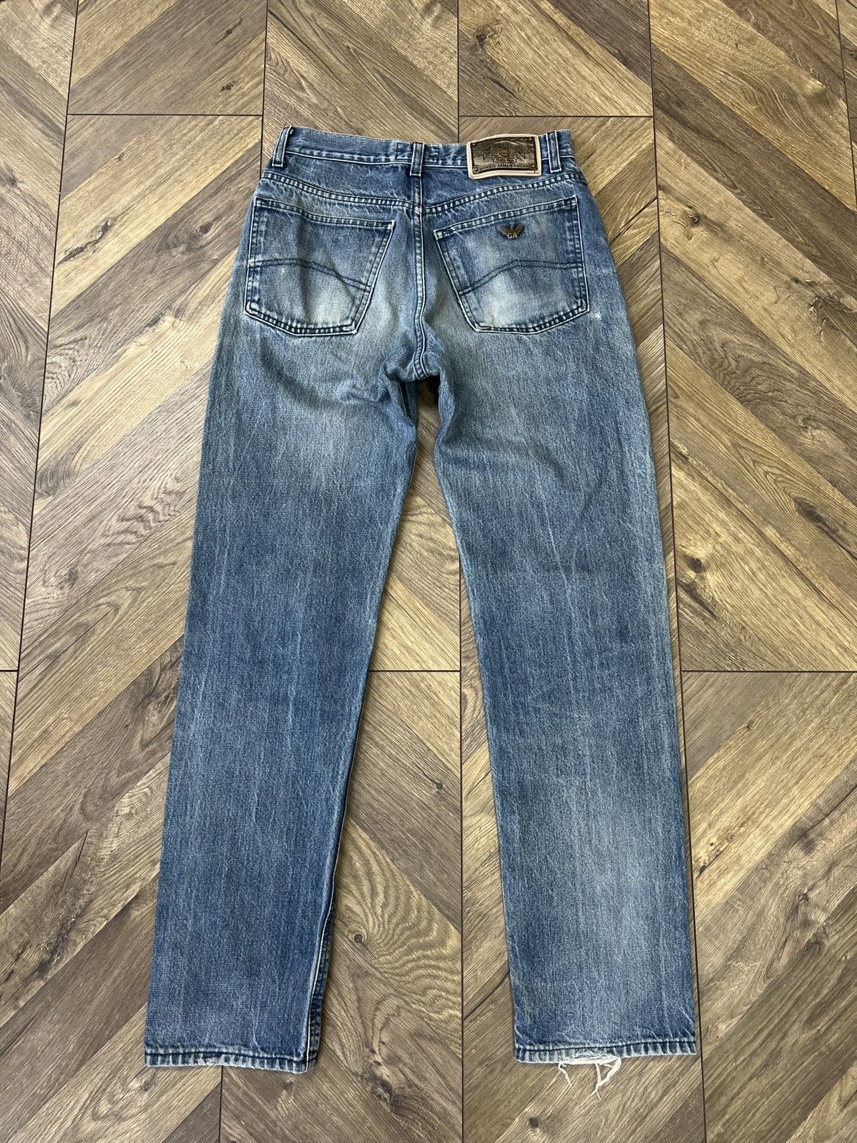 Armani × Emporio Armani × Vintage Vintage Armani Denim Blue Streetwear Jeans Size US 30 / EU 46 - 1 Thumbnail