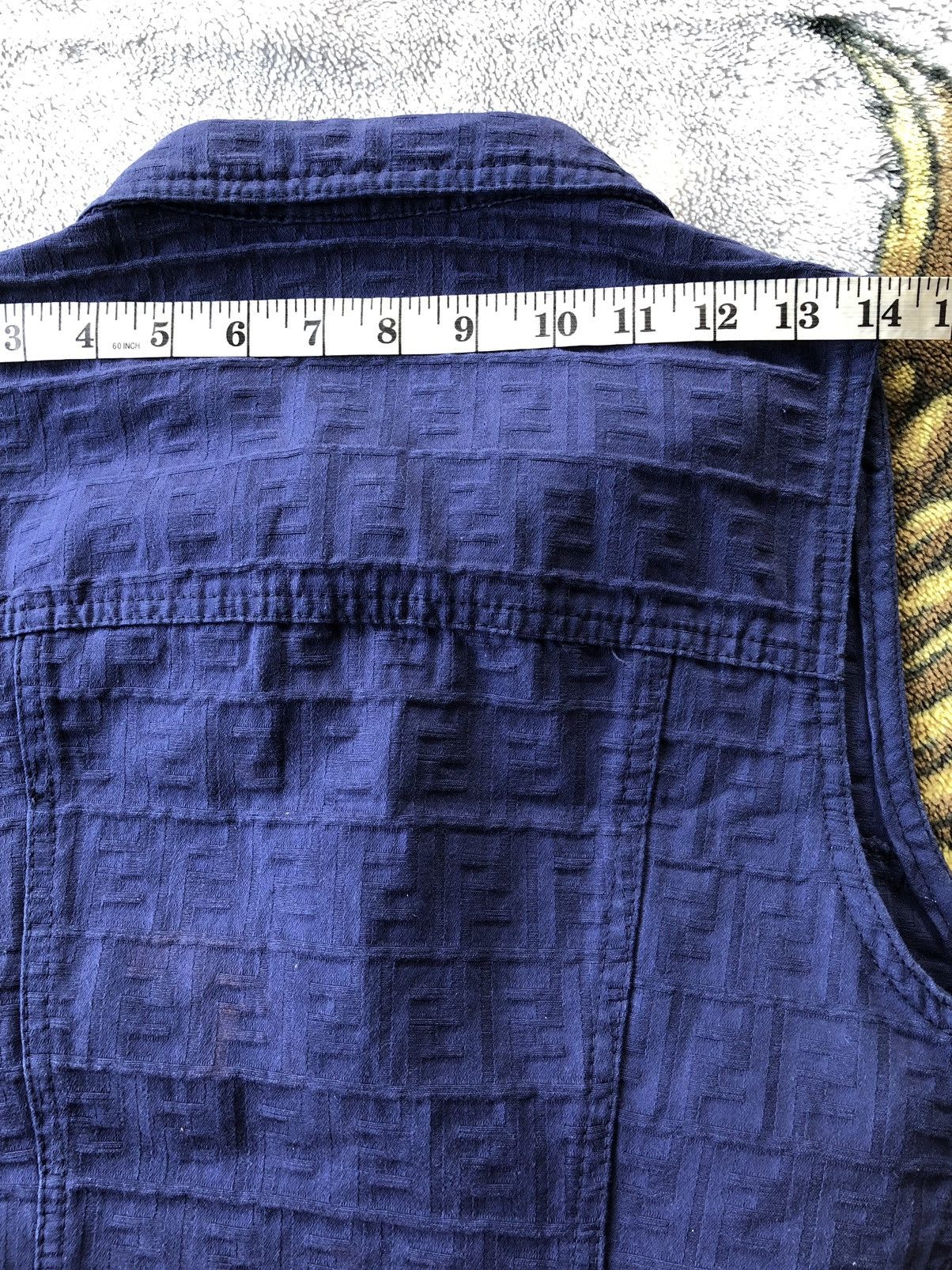 Fendi Fendi Monogram Denim Vest Size US S / EU 44-46 / 1 - 11 Thumbnail