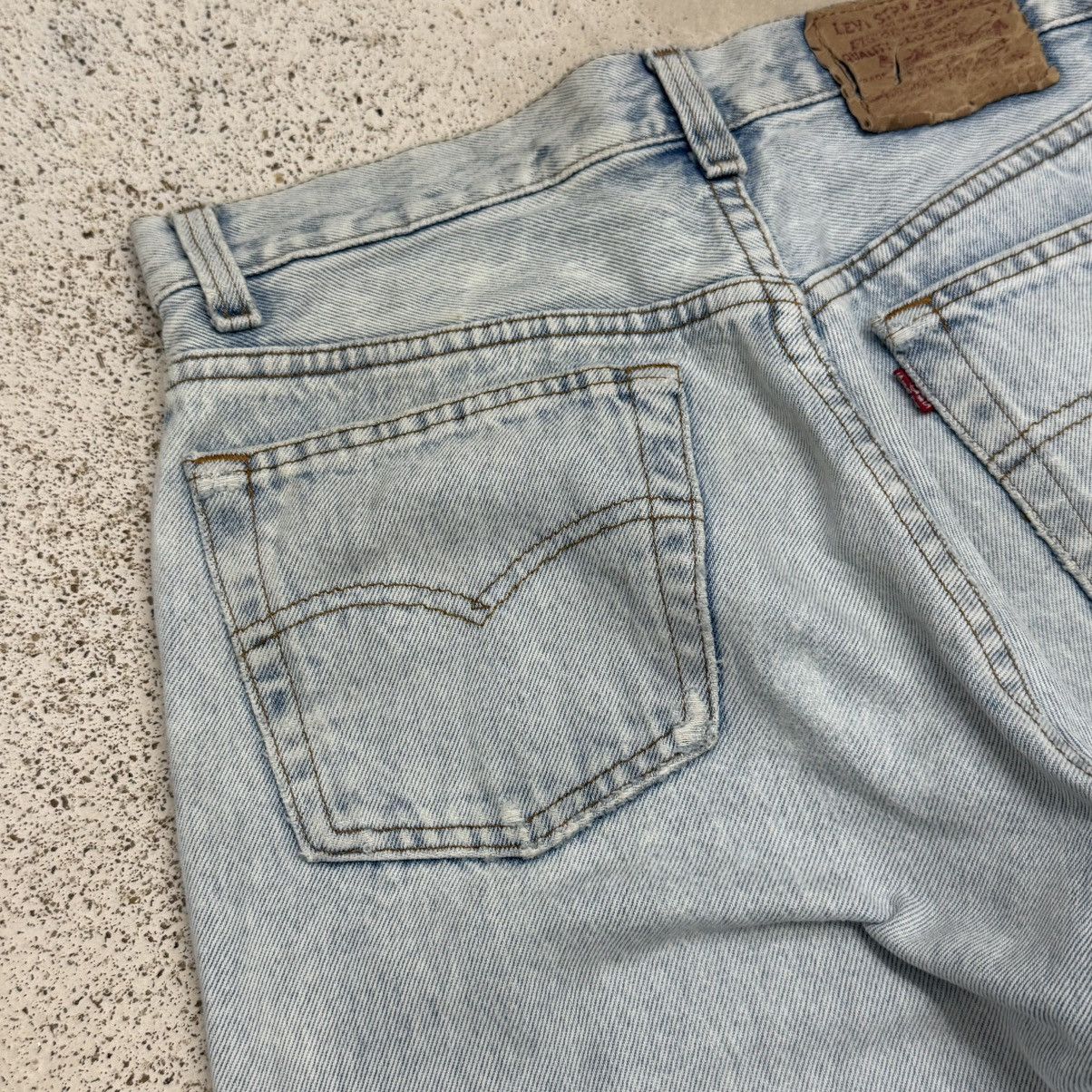 Levi's Vintage 90s Levis 501 Buttonfly Distressed Marks Denim Pants Size US 27 - 12 Thumbnail