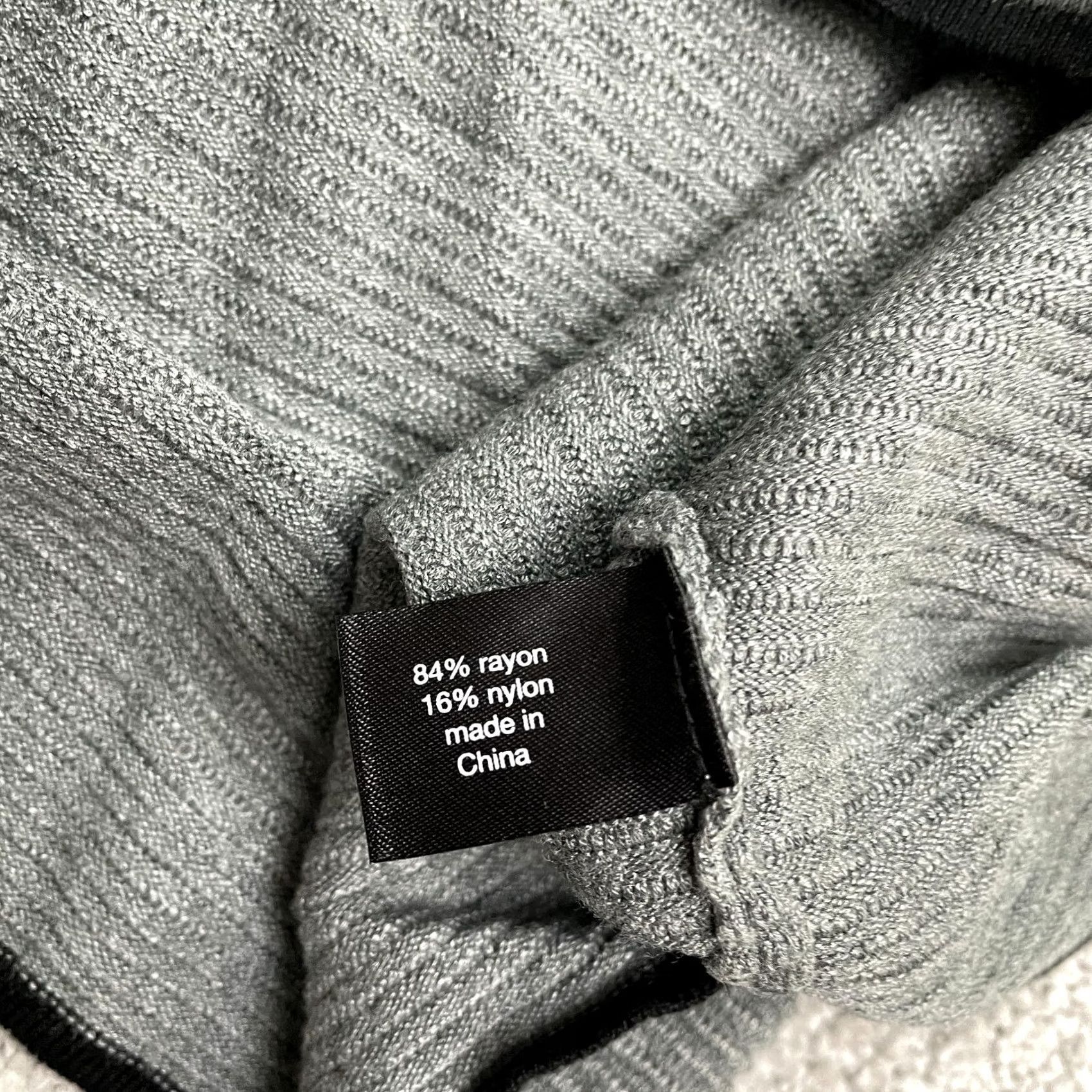 Vintage Lane Bryant Cardigan Sweater 18/20 Black Gray Knit Ribbed Dolman Kimono Womens Size L / US 10 / IT 46 - 5 Thumbnail