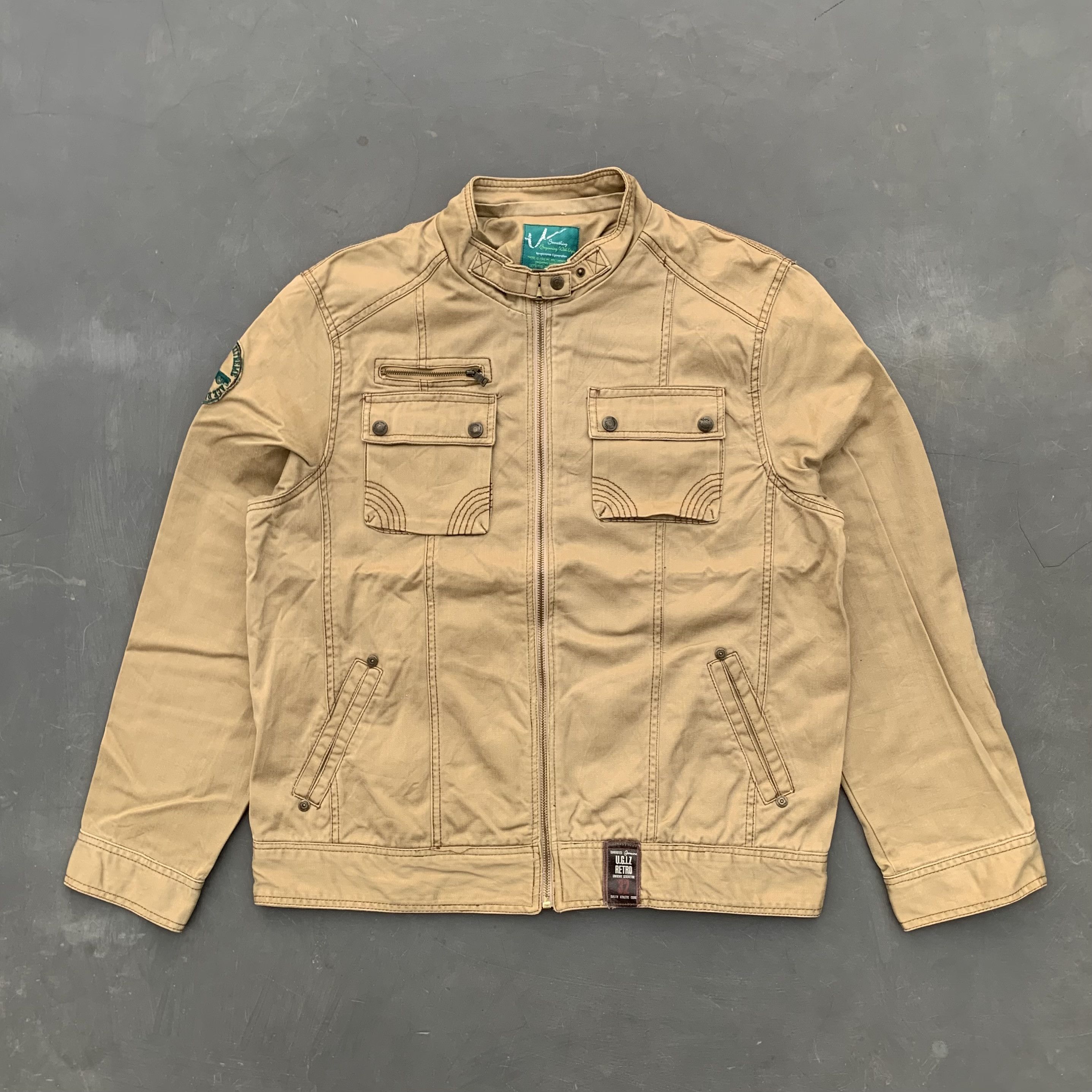 Designer Japanese Brand Streetwear UGIZ Cotton Twill Trucker Jacket Grailed