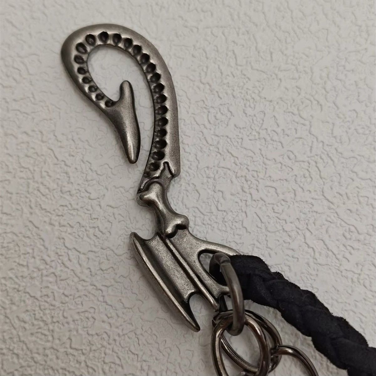 Vintage Fashion Leather Tassels Skull Waist Keychain Accessories Size ONE SIZE - 3 Thumbnail