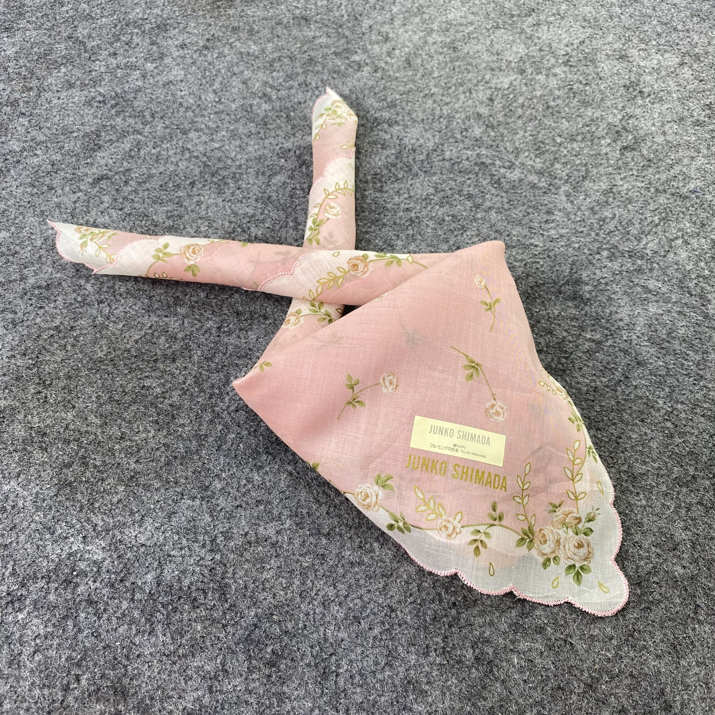 Japanese Brand × Junko Shimada × Vintage Junko Shimada Handkerchief / Neckwear / Bandana-B846 Size ONE SIZE - 1 Thumbnail