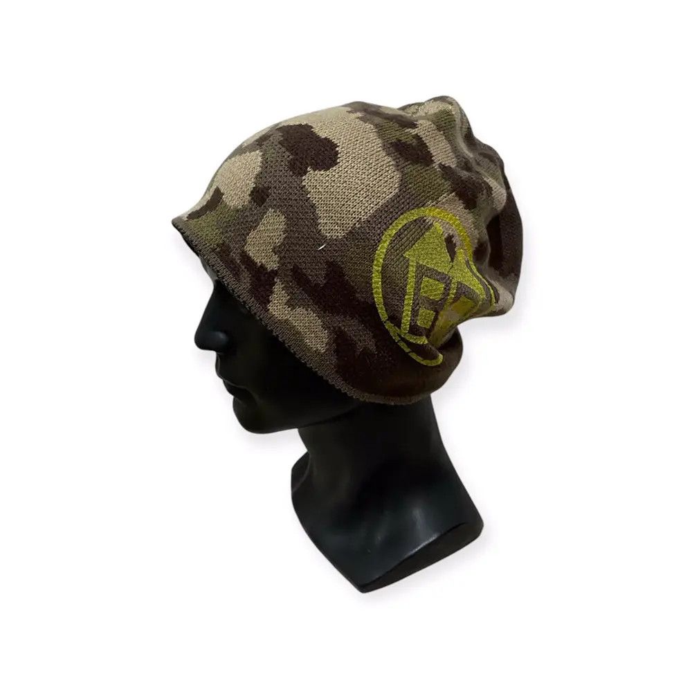 Vintage Vintage Military Design Overprint Beanie Hat Size ONE SIZE - 1 Thumbnail
