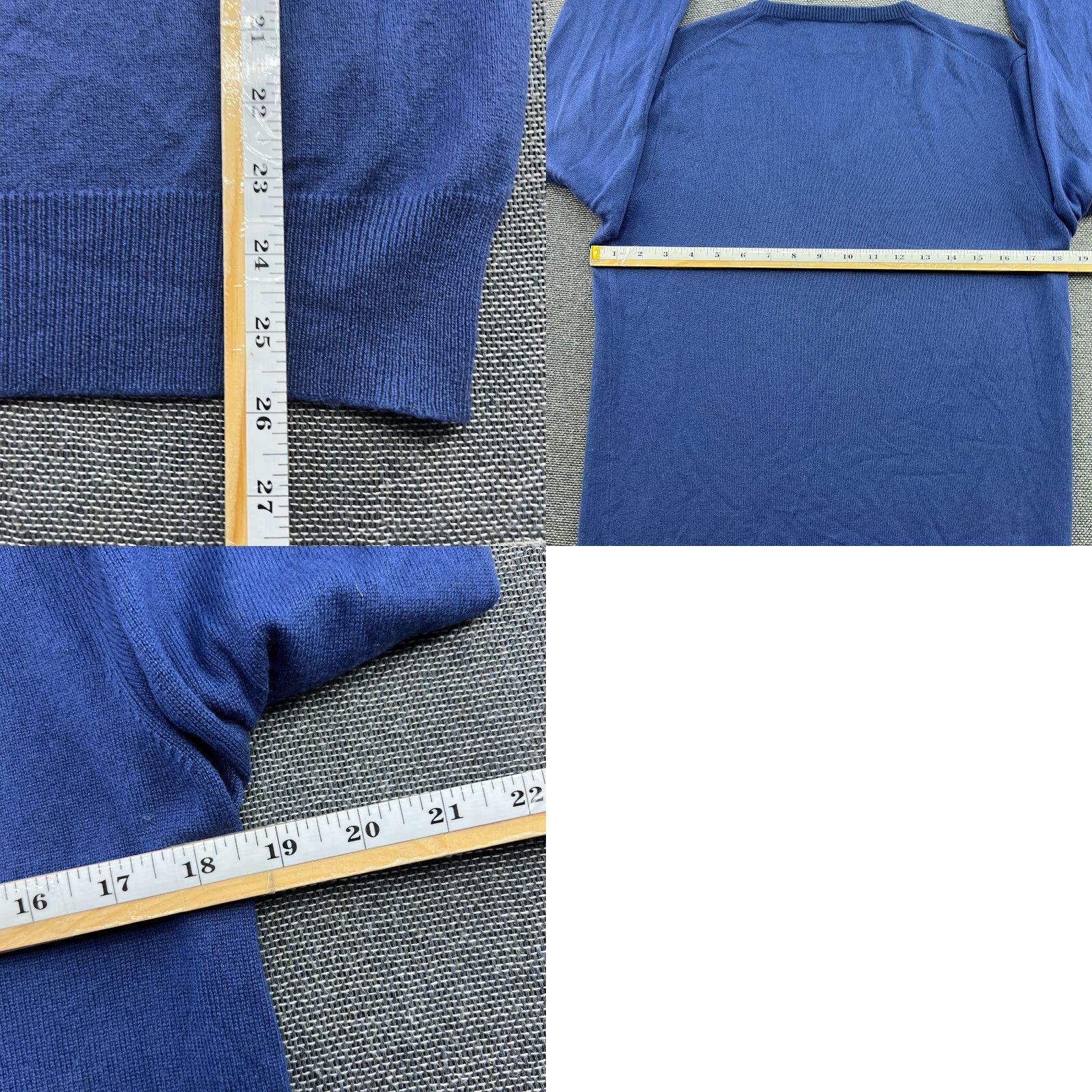 Polo Ralph Lauren Polo Ralph Lauren Mens 100% Cashmere Jumper Size M Blue Elbow Patch V-Neck Sweater Pullover Knit Thermal Casual Shirt? Size US M / EU 48-50 / 2 - 8 Thumbnail