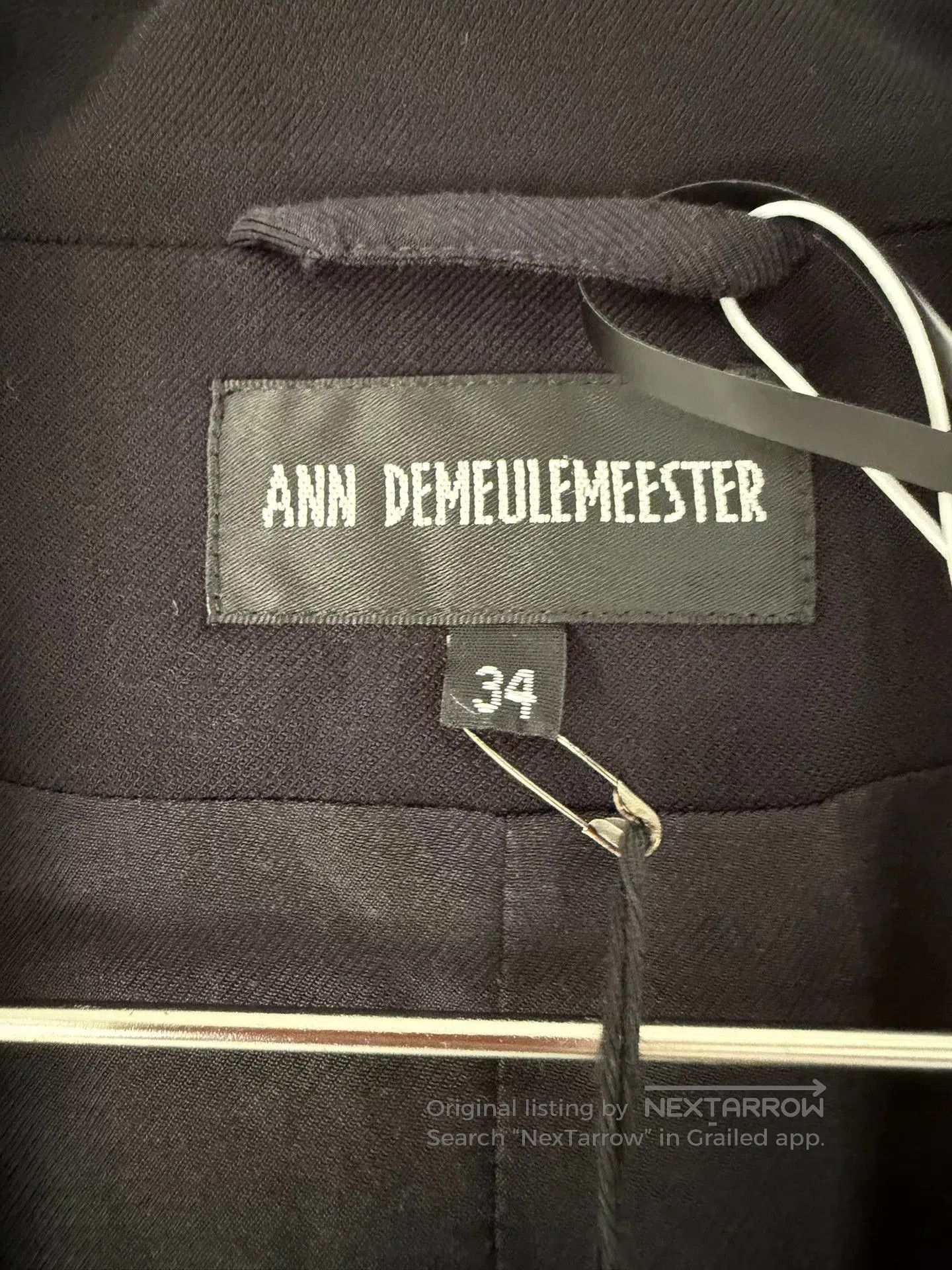 Ann Demeulemeester Ann Demeulemeester Black Blazer. Size XXS / US 00 / IT 34 - 3 Thumbnail