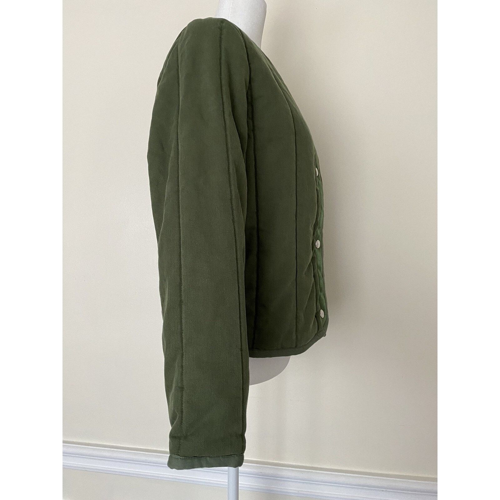 Rag & Bone Rag & Bone Woman Cotton Canvas Jacket Army Green S A003039 Size S / US 4 / IT 40 - 6 Thumbnail