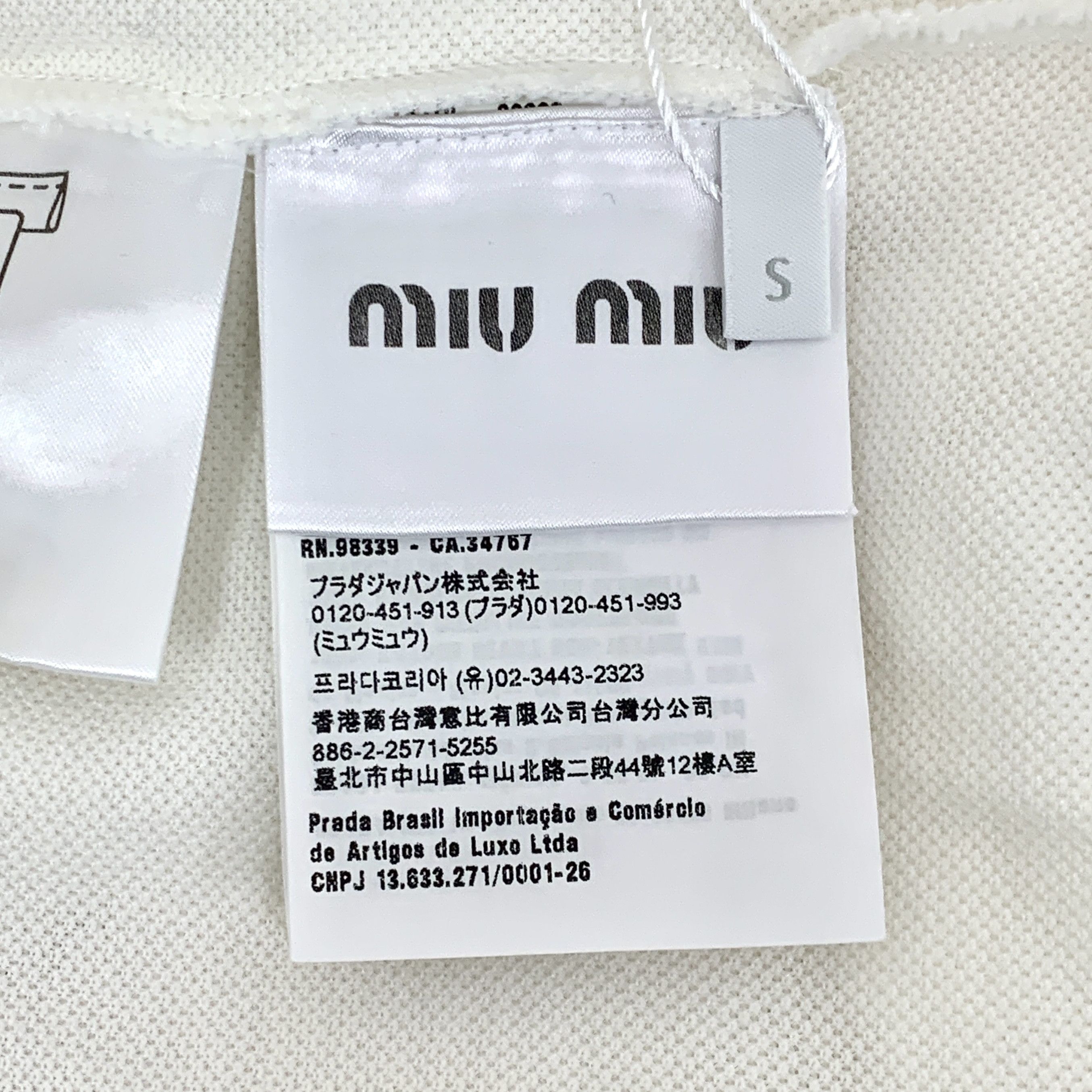 Miu Miu Miu Miu Embroidered Polo Shirt Size S Size S / US 4 / IT 40 - 6 Thumbnail