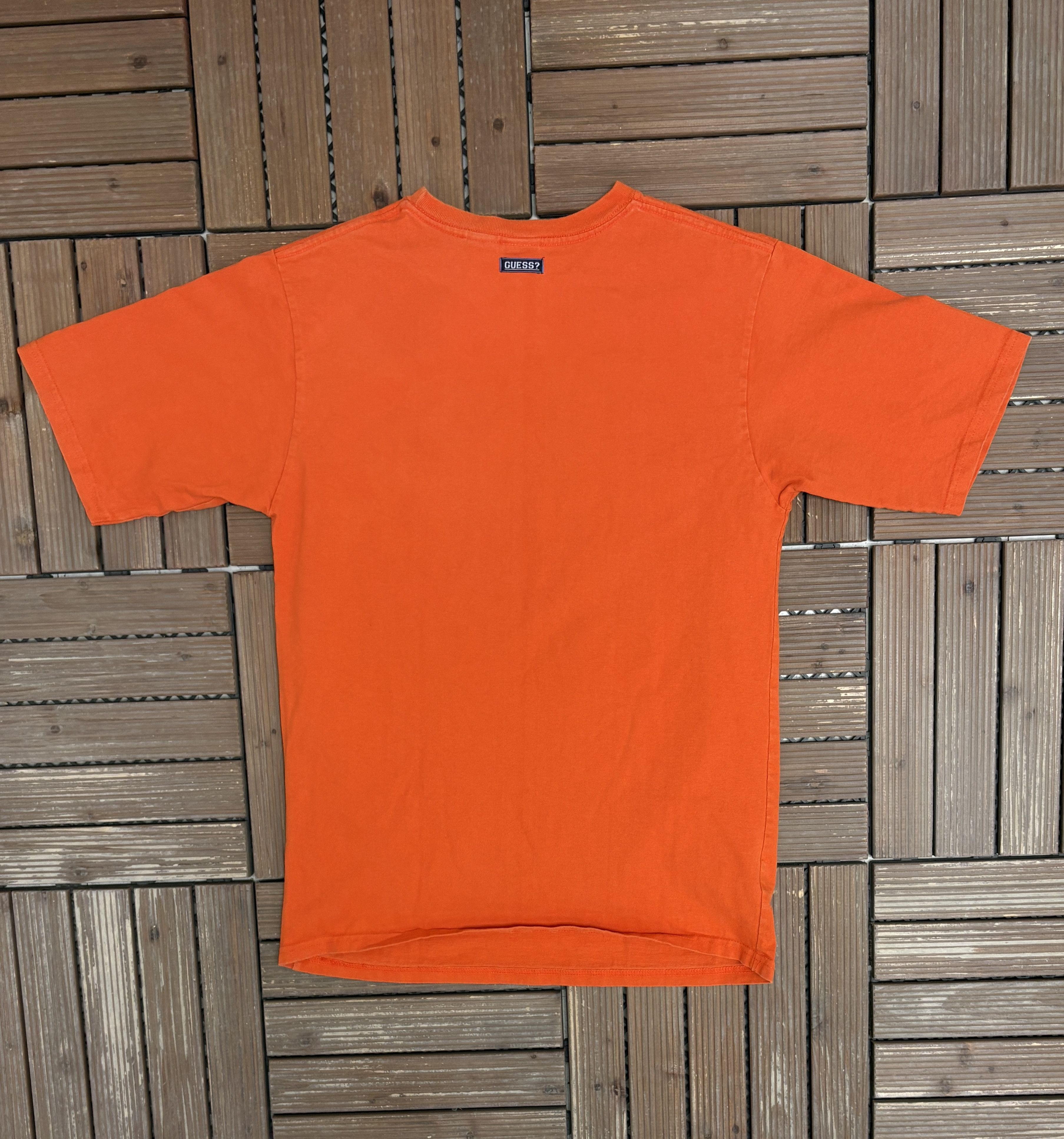 Vintage Guess Jeans Phys. Ed Vintage Orange T-Shirt Tee Size US M / EU 48-50 / 2 - 4 Thumbnail