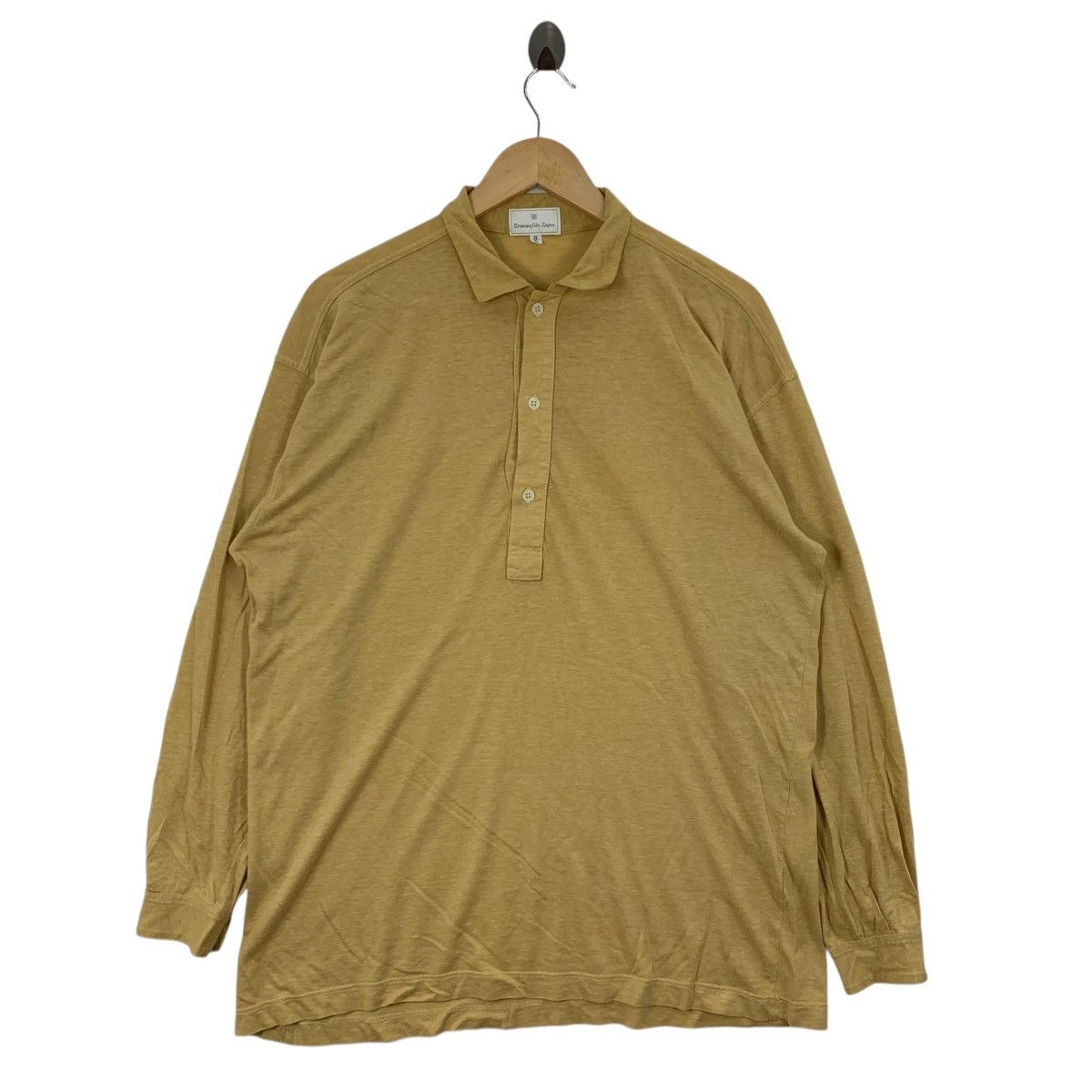 Ermenegildo Zegna Vintage ERMENEGILDO ZEGNA Italian Brand Collar Tshirt Size US L / EU 52-54 / 3 - 1 Thumbnail