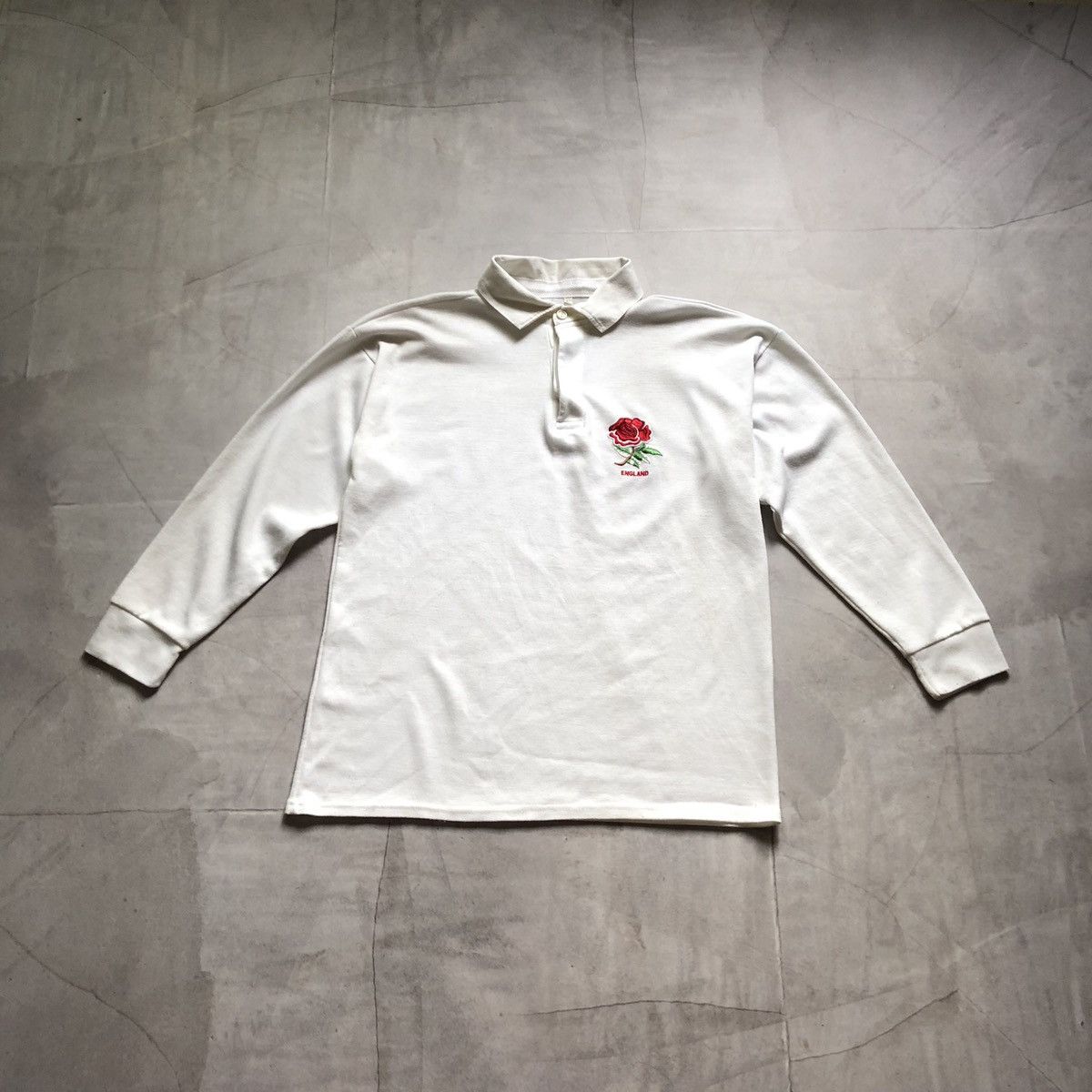 Nike × Vintage Nike England Rugby Shirt White 90s Player Home Jersey 80s Size US L / EU 52-54 / 3 - 1 Thumbnail