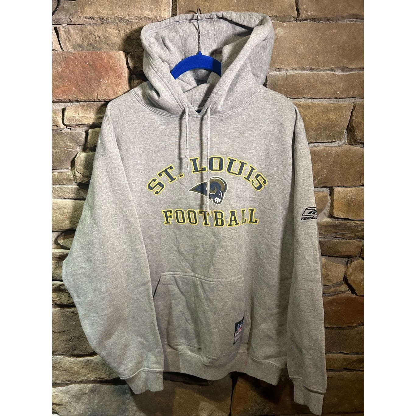 Vintage Size M - vintage Y2K NFL Reebok, St. Louis Rams football swe Size US M / EU 48-50 / 2 - 1 Thumbnail