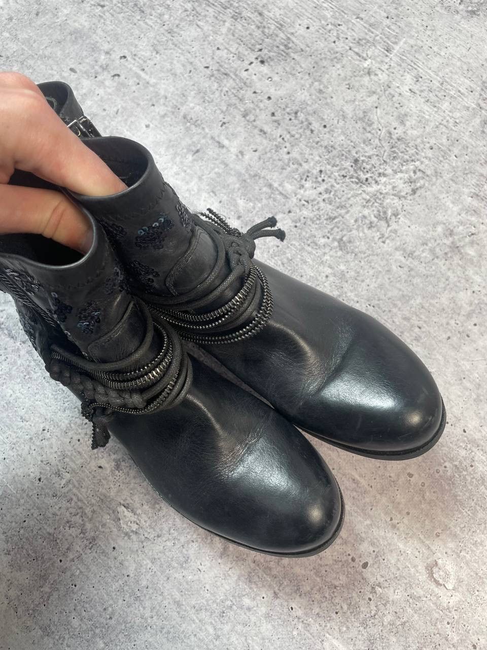 A.S.98 Vintage Airstep AS98 Style Ankle Biker Boots Y2K Size US 7 / IT 37 - 3 Thumbnail
