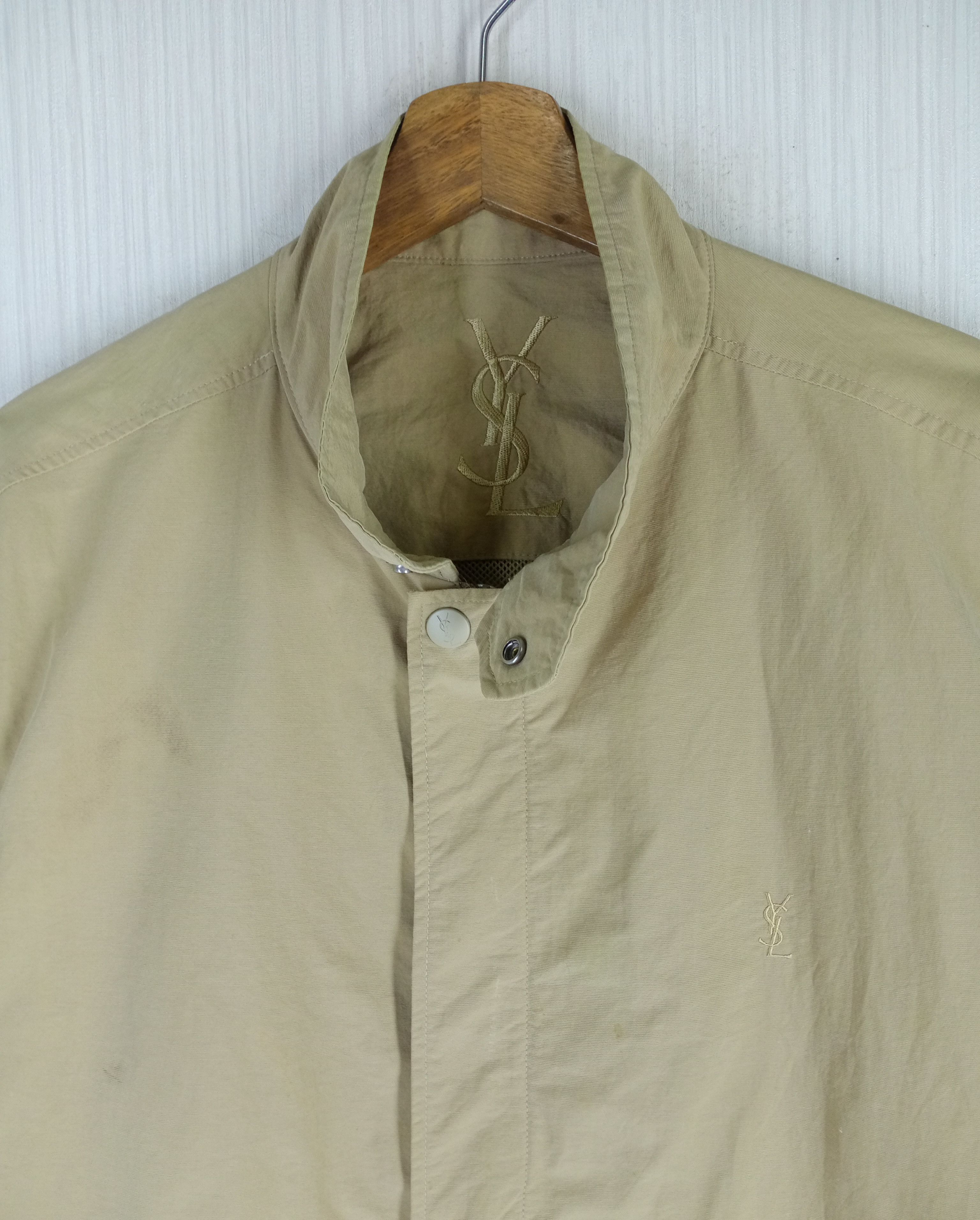 Yves Saint Laurent Rare Vintage Yves Saint Laurent Pour Homme Big Logo Jacket Size US L / EU 52-54 / 3 - 1 Thumbnail
