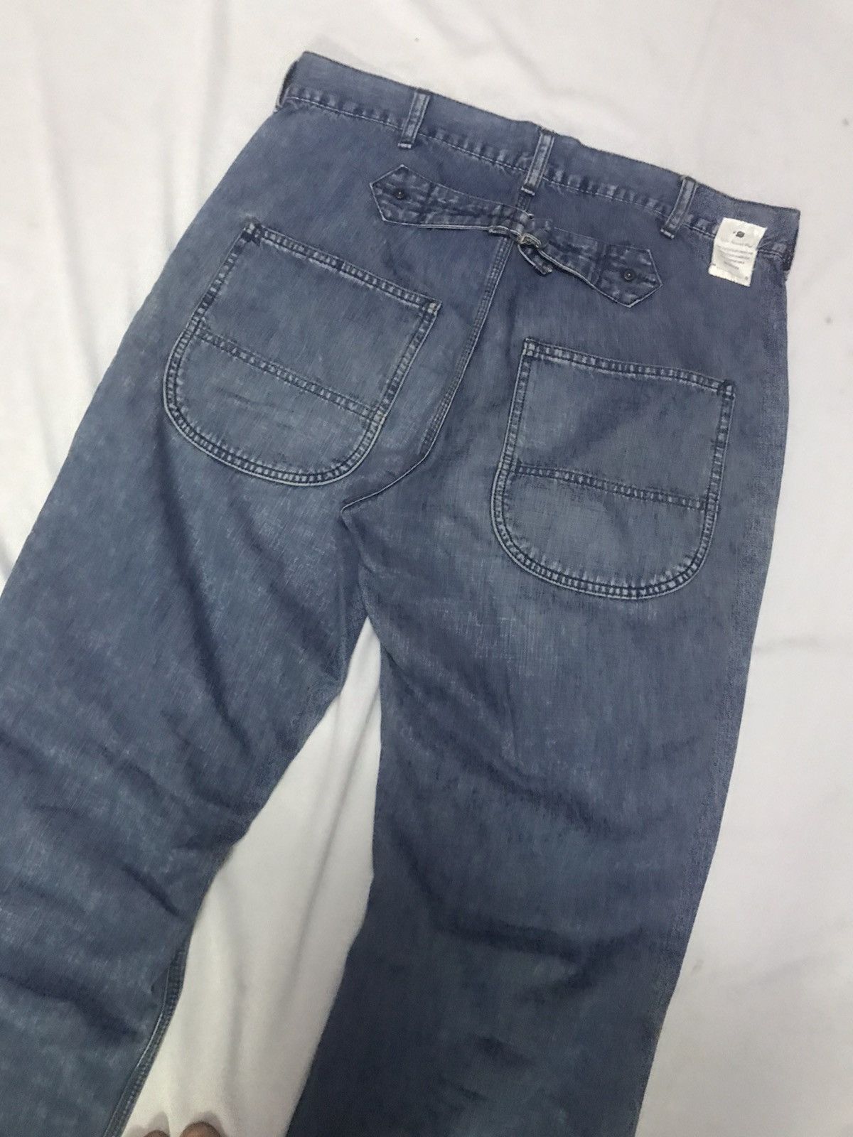 URBAN RESEARCH DOORS Urban Research Door - Baker Jeans Buckle Back Wide Leg Jeans Size US 32 / EU 48 - 10 Thumbnail