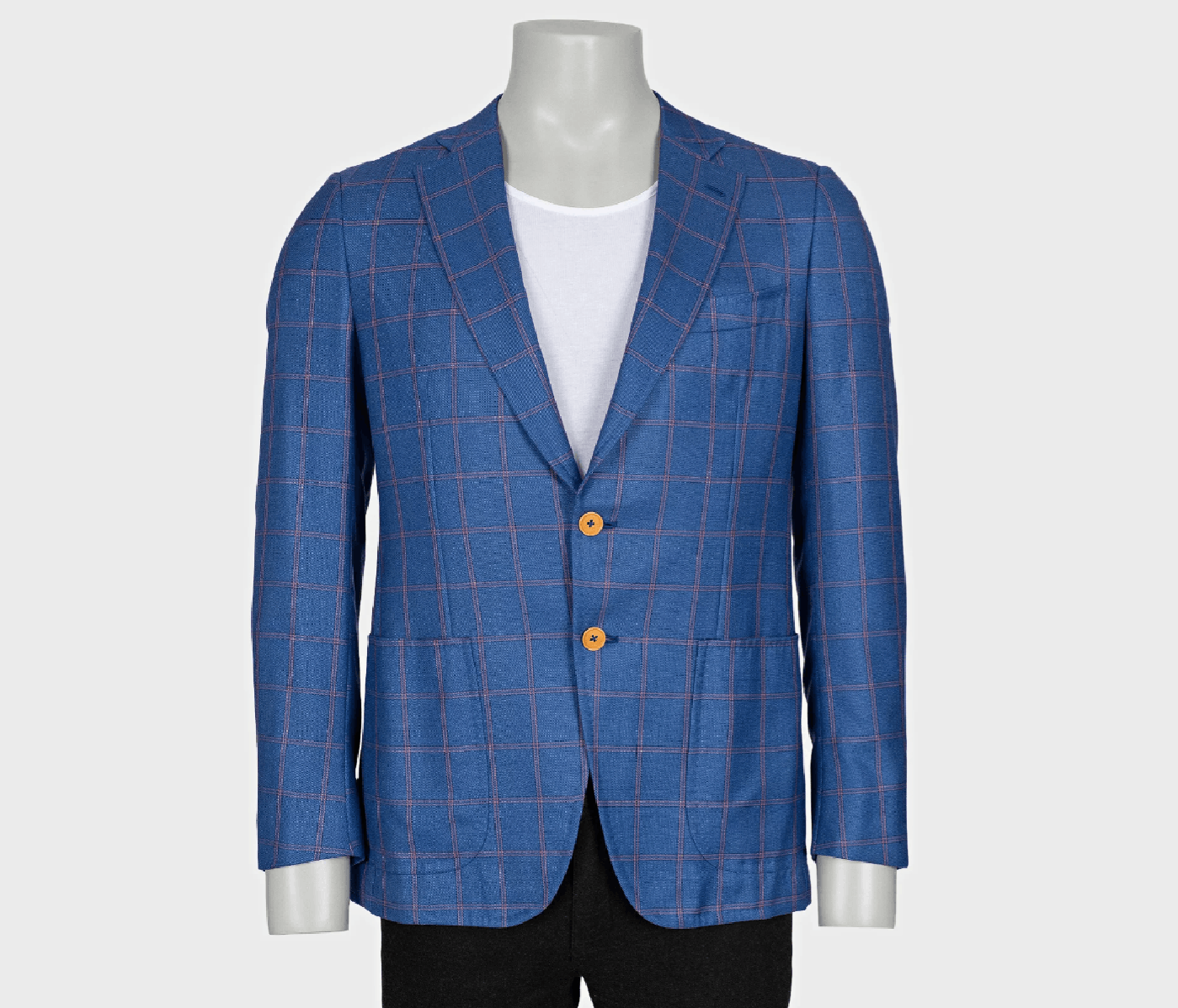 Isaia Isaia Blue Check Cashmere Blazer Jacket IT50 Size 50R - 1 Thumbnail