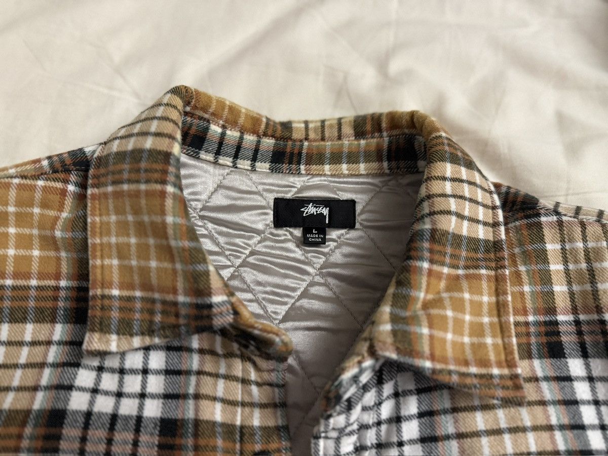 Stussy Stussy Quilted Lined Plaid Shirt Flannel Large Gold Yellow Size US L / EU 52-54 / 3 - 5 Thumbnail