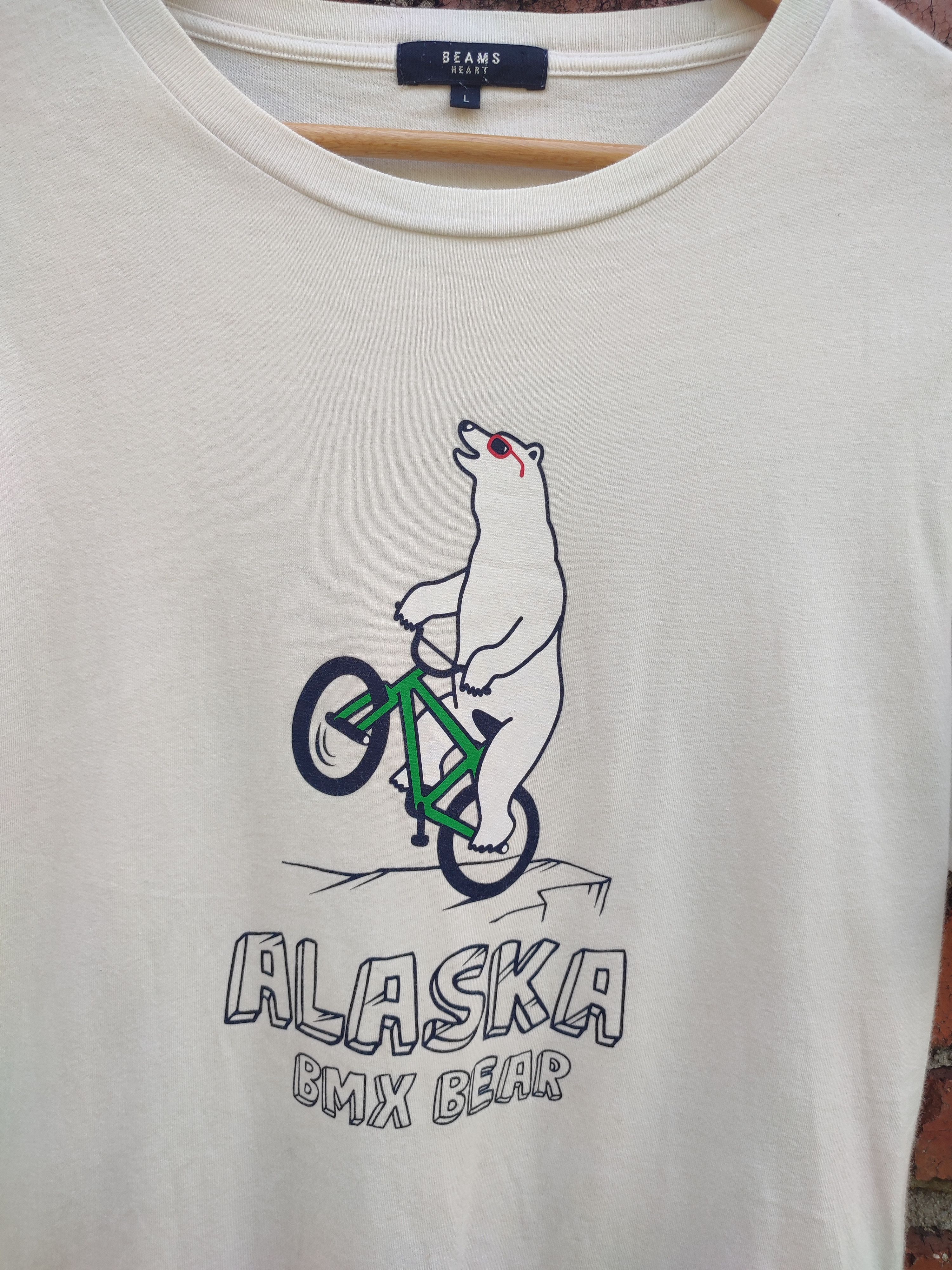 Beams Japan BEAMS ALASKA BMX BEAR TSHIRT Size US L / EU 52-54 / 3 - 3 Thumbnail
