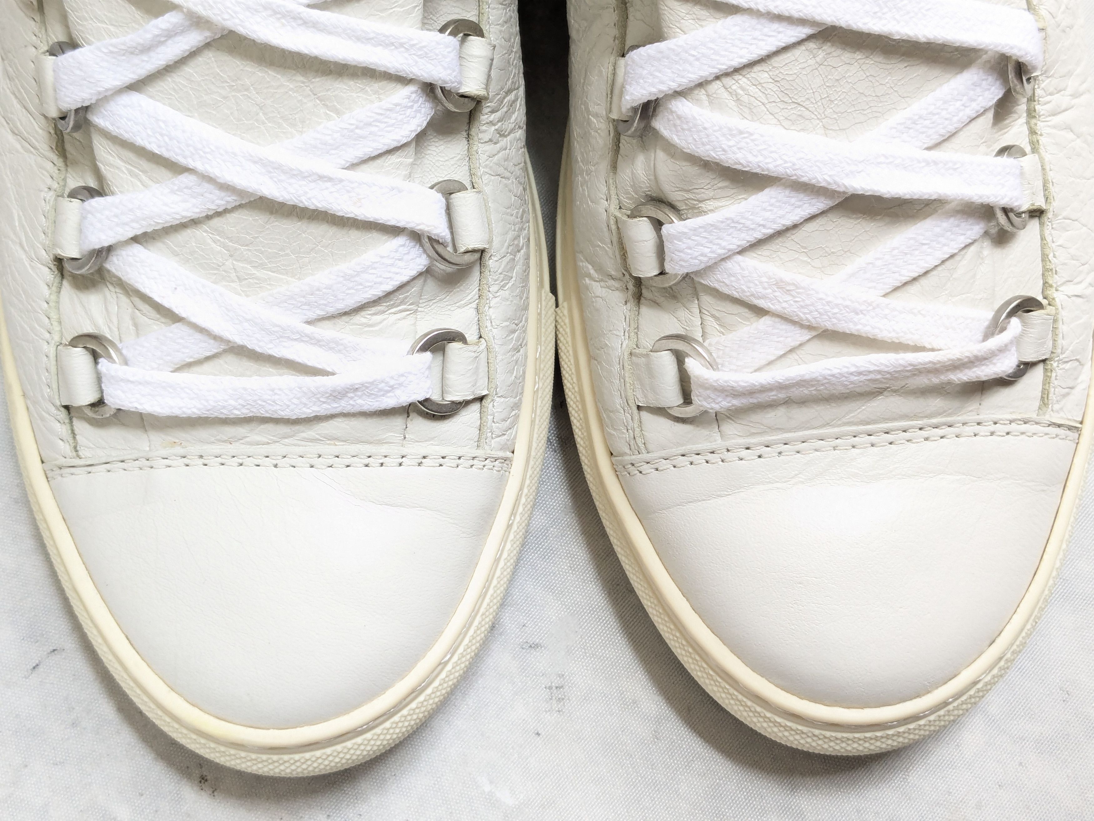 Balenciaga Balenciaga Arena Sneakers White 9 High Tops Leather Size US 9 / EU 42 - 2 Thumbnail