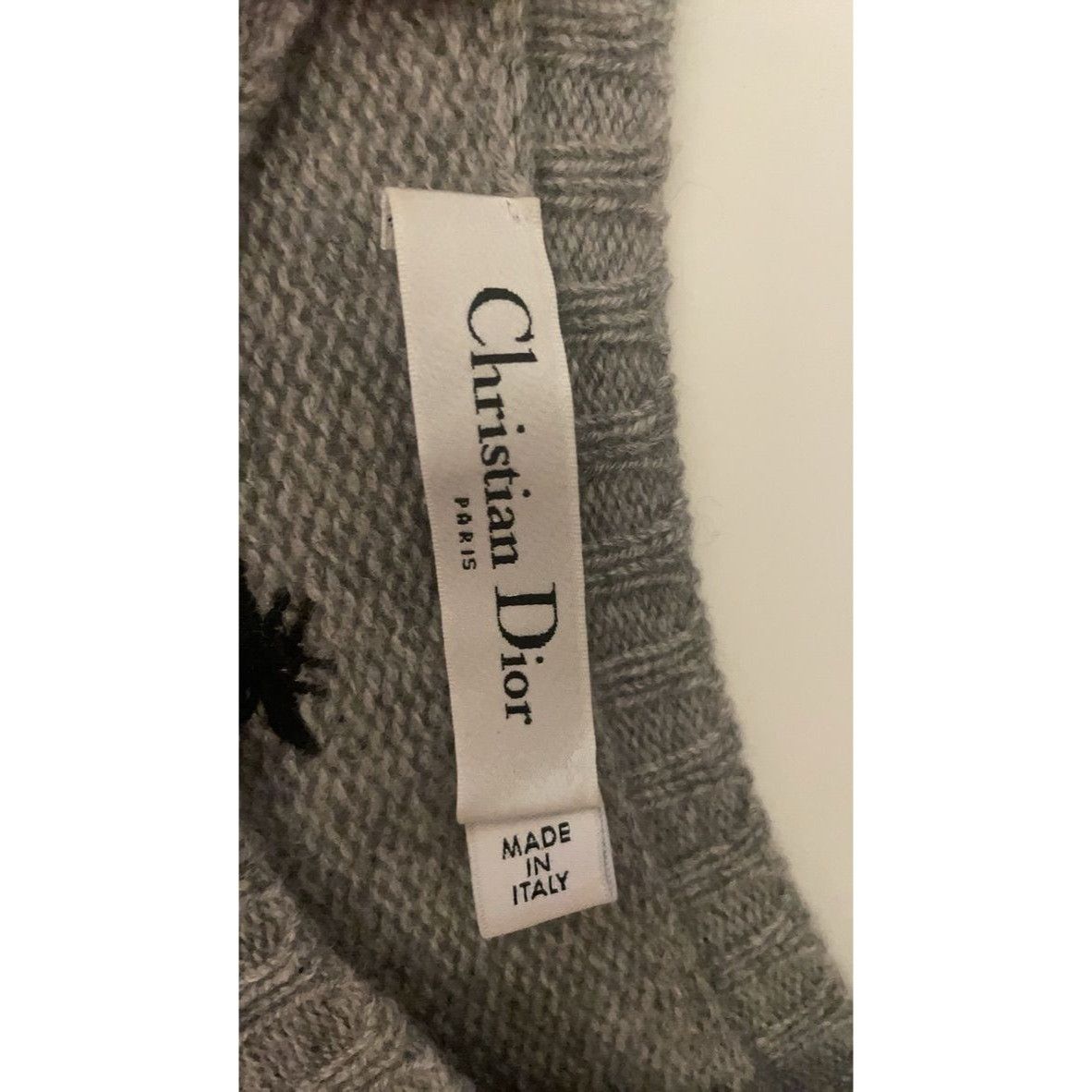 Dior Christian Dior Gray Wool Sweater With Wheel Of Fortune Embro Size XS / US 0-2 / IT 36-38 - 9 Thumbnail