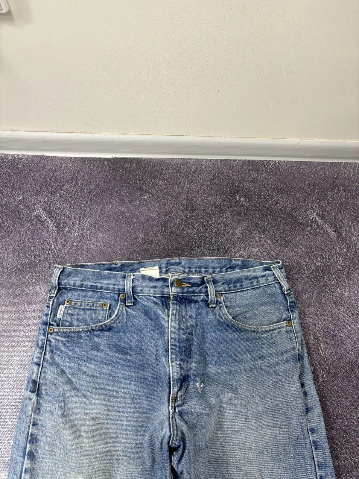 Carhartt × Vintage Vintage Carhartt USA Traditional Fit Denim Work Hype Jeans Size US 34 / EU 50 - 9 Thumbnail