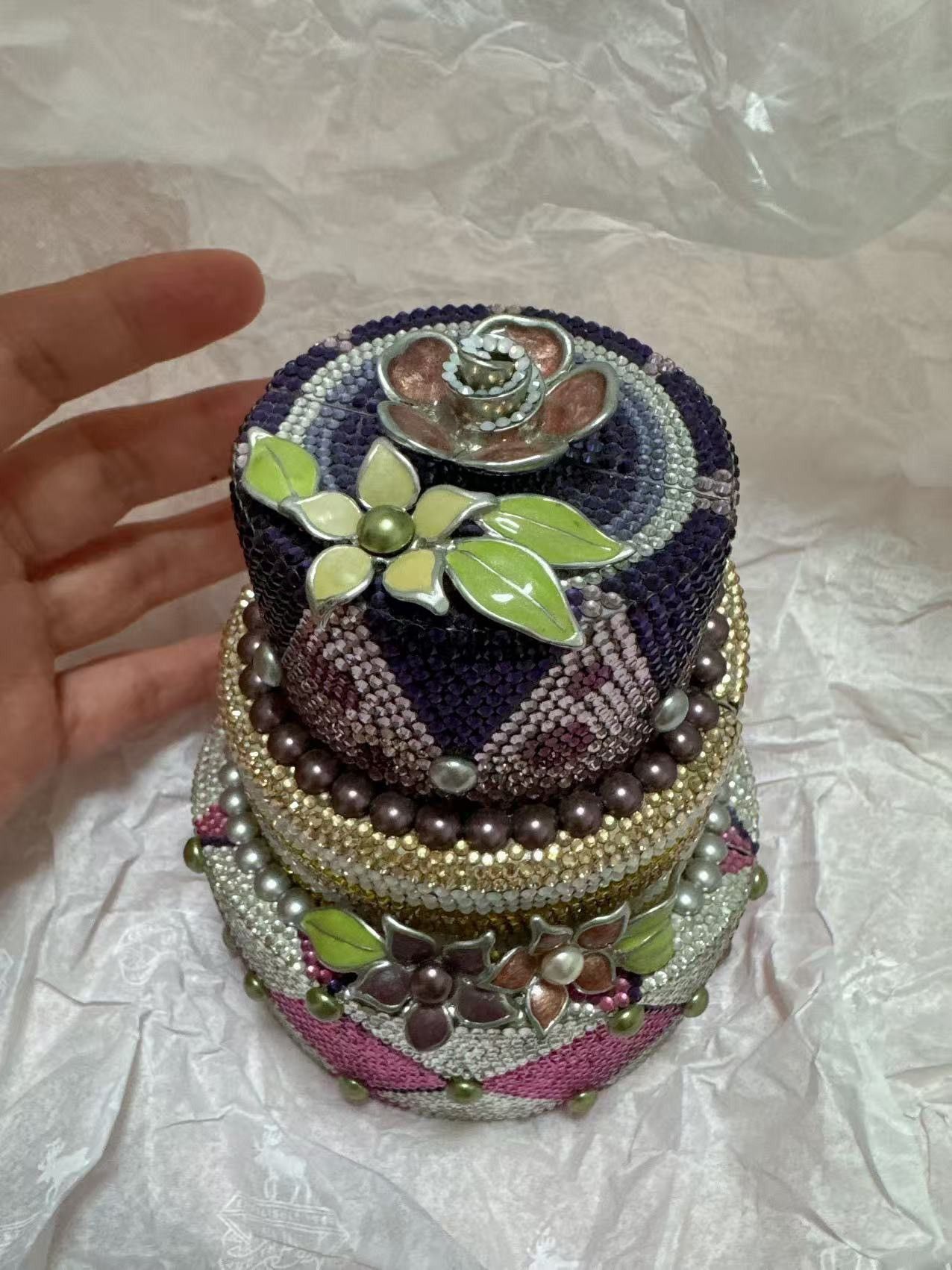 Judith Leiber Judith Leiber Crystal-Studded Cake Clutch Bag Size ONE SIZE - 1 Thumbnail