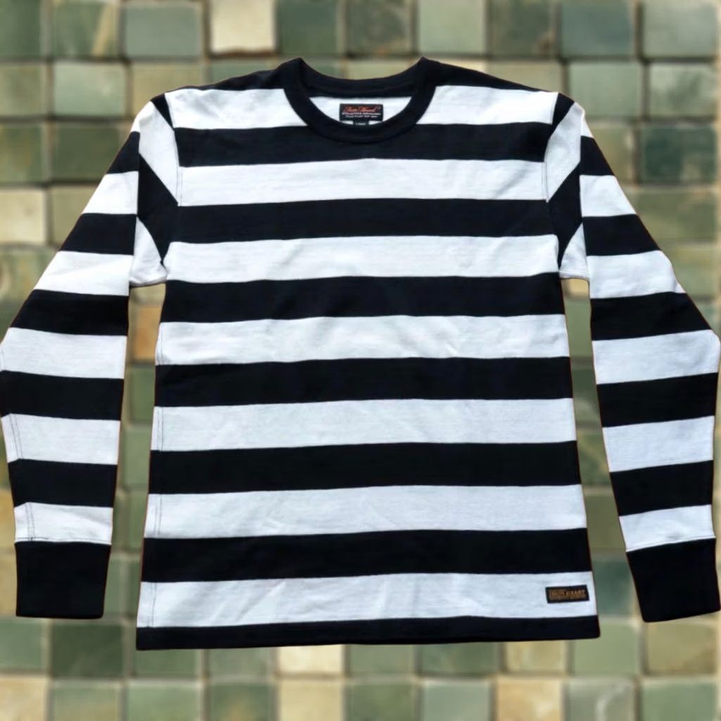 Iron Heart Iron Heart Long Sleeve Shirt L Border Heavy Weight Men's Size US L / EU 52-54 / 3 - 1 Thumbnail