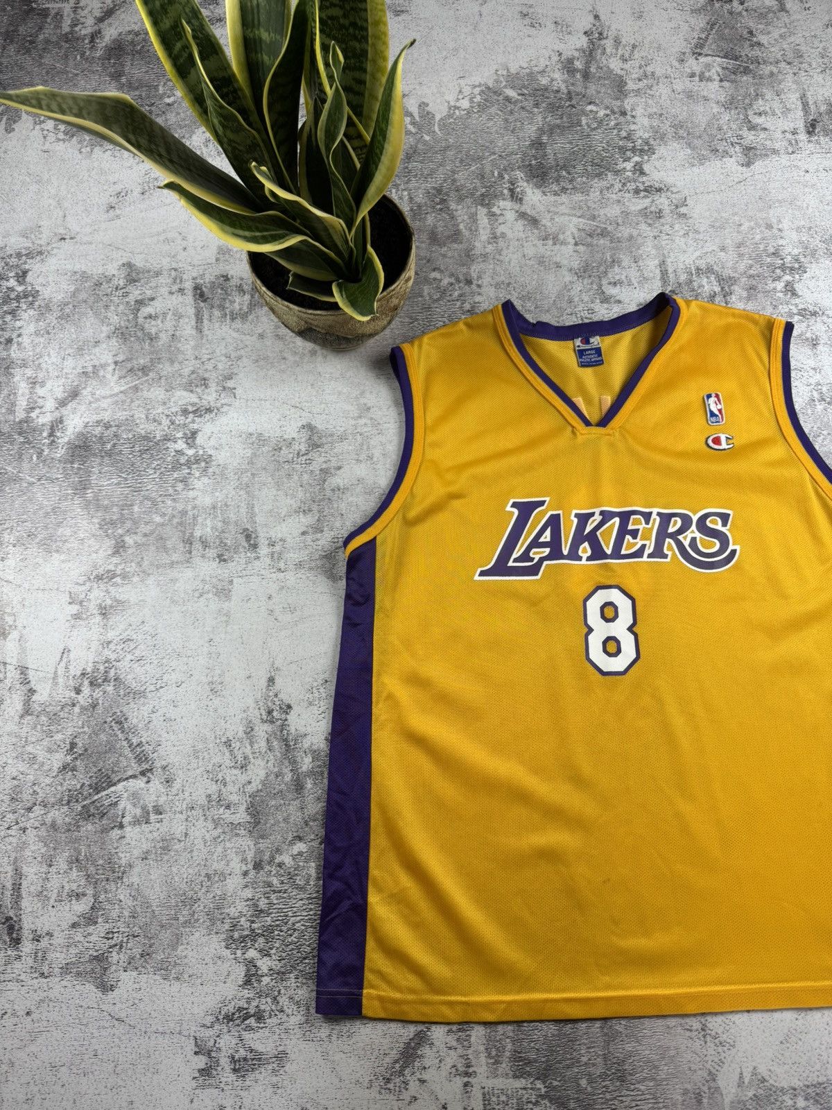 NBA Vintage Lakers Kobe Bryant #8 Rap Shirt Basketball Jersey Size US L / EU 52-54 / 3 - 3 Thumbnail