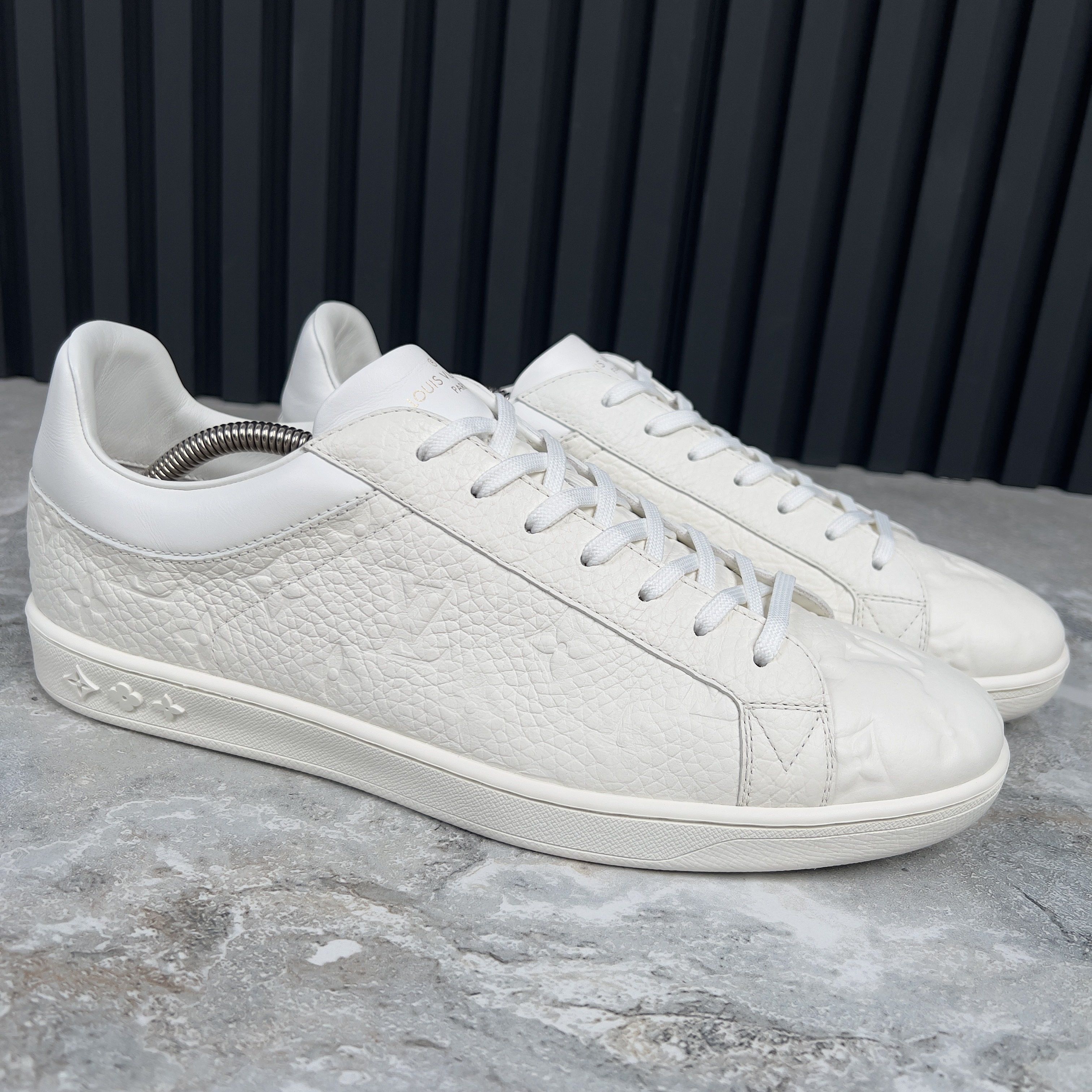 Louis Vuitton Luxembourg Monogram Sneaker Taurillon Leather Size US 9.5 / EU 42-43 - 4 Thumbnail