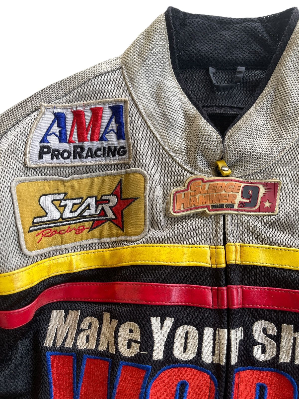 YELLOW CORN Vintage Yellow Corn X Lubricant NHRA Racing Schoeller Jacket Size US L / EU 52-54 / 3 - 13 Thumbnail