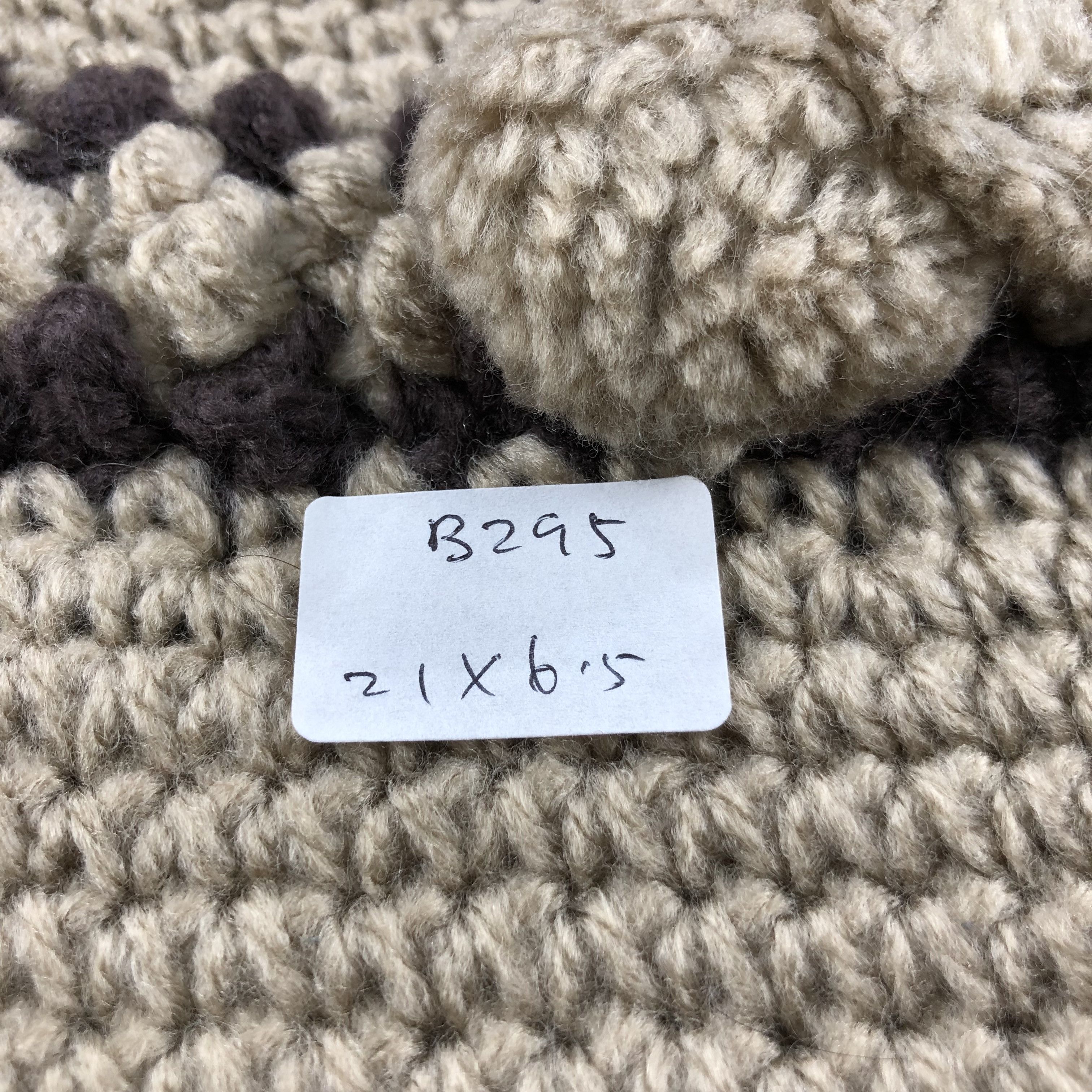 Vintage Knit Crochet Flower Bucket Hat Beanie Snowcap Snow Hat B295 Size ONE SIZE - 7 Thumbnail