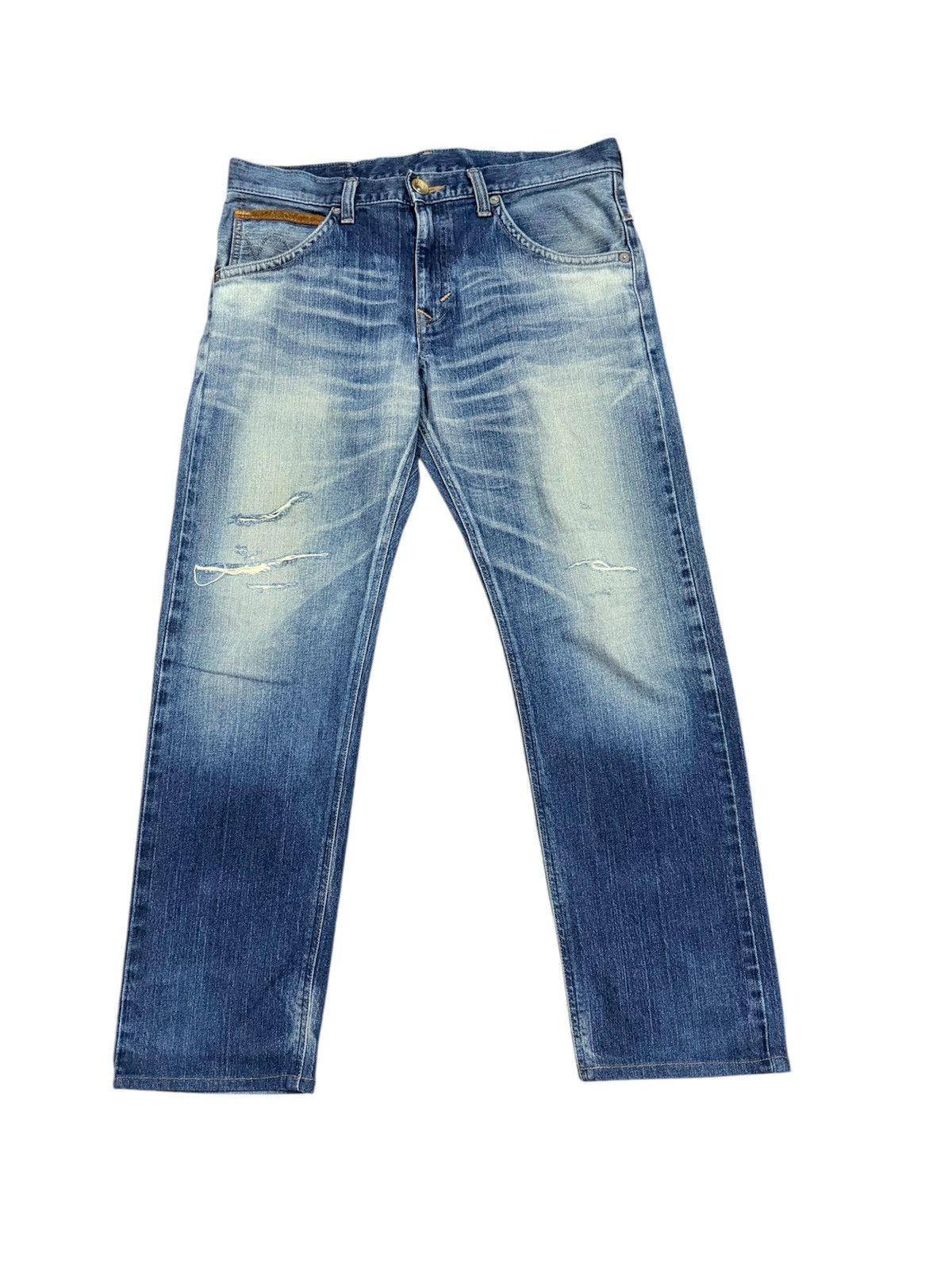 Edwin Vintage Edwin EXS403 Exclusive Vintage Distressed Denim Size US 36 / EU 52 - 2 Thumbnail